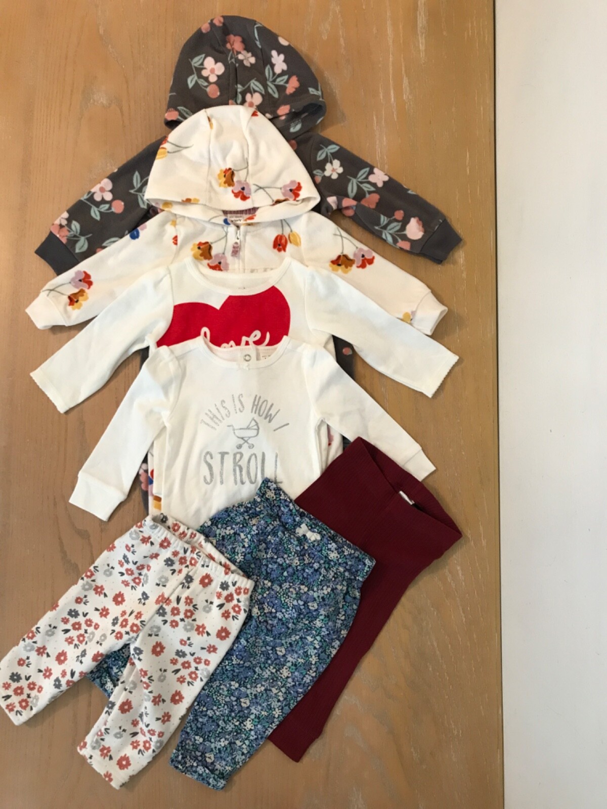 Carter&rsquo;s & Others Infant Girls Clothing Lot of 7 Size 9 Months