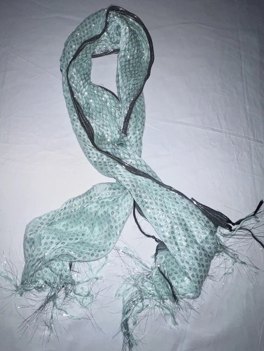 Womens 3pc Clothing Bundle – Fashion Scarfs Blues, Grays, Teals