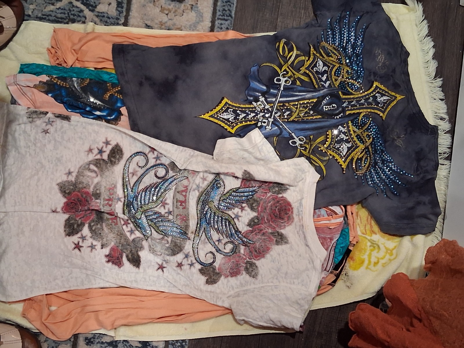 Mix Unisex Baby Mixed Clothing Lot Graphic Print Flower Cotton Blend Multicolor