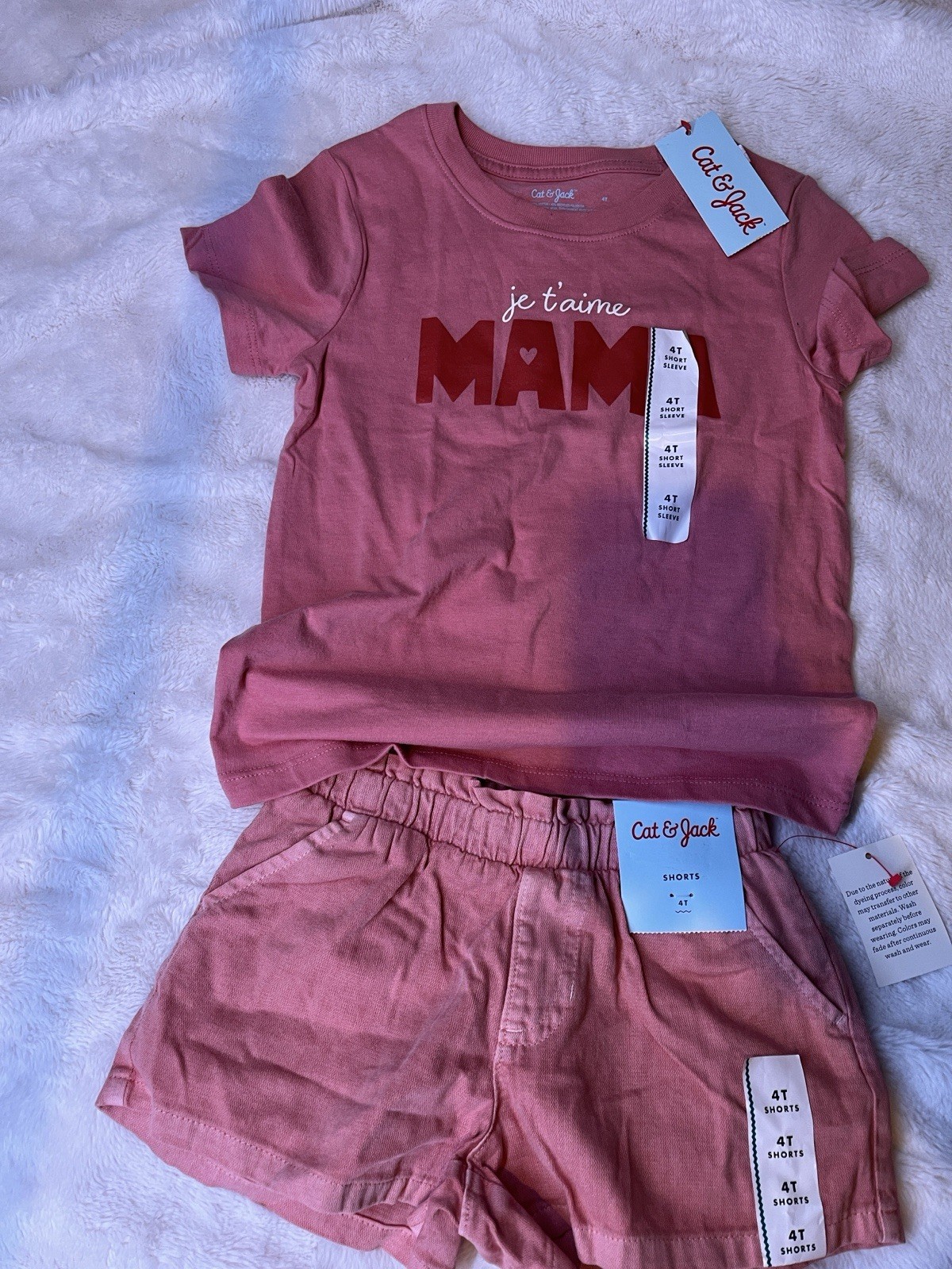 BUNDLE!! Cat & Jack Kids Clothing Lot, Size 4T, 7pc Tops & Shorts
