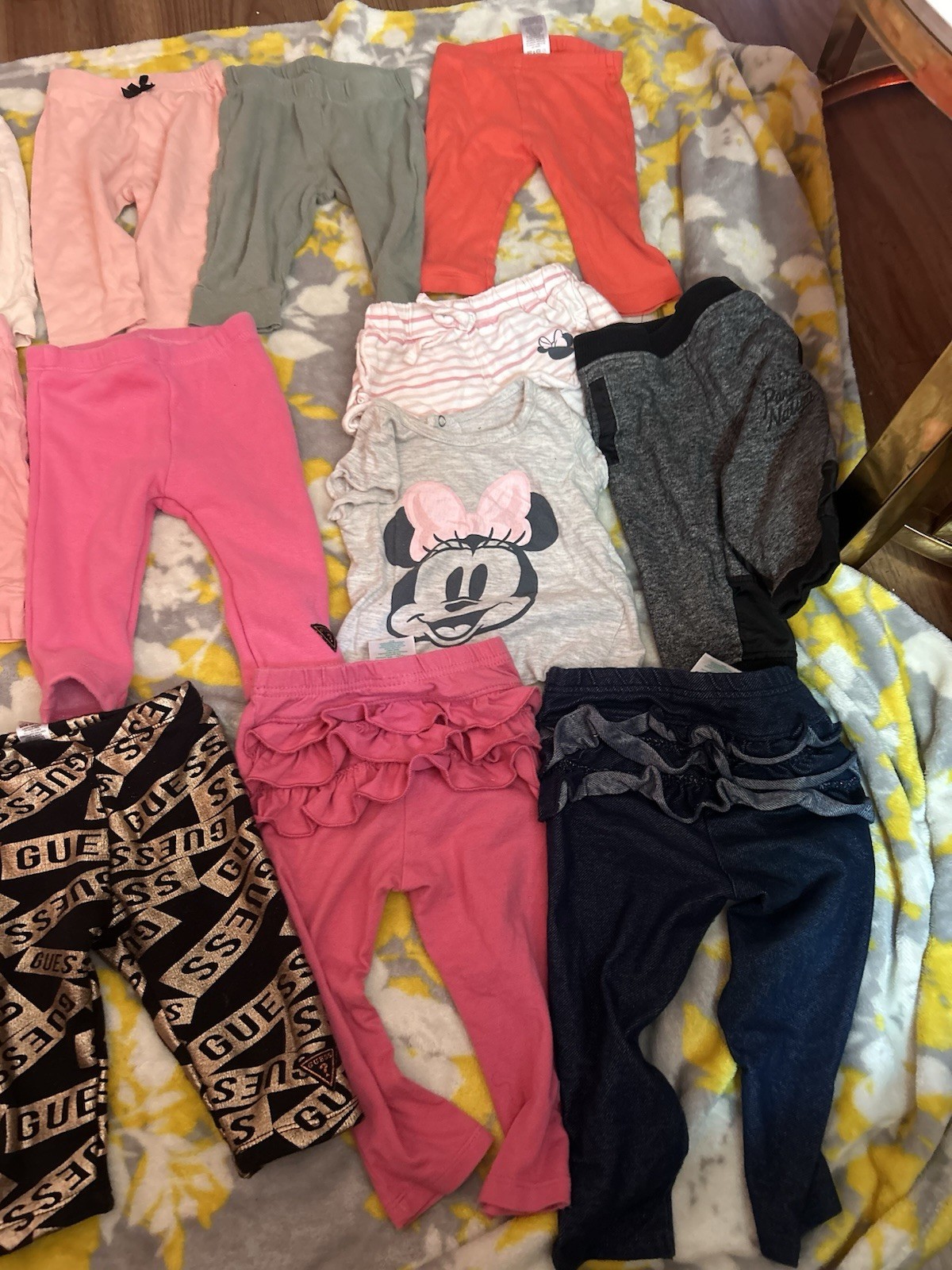 GUESS Baby Girl Cotton Clothing Lot Minnie Mouse Multicolor 0-6M 6/9M/ 12M 43pc