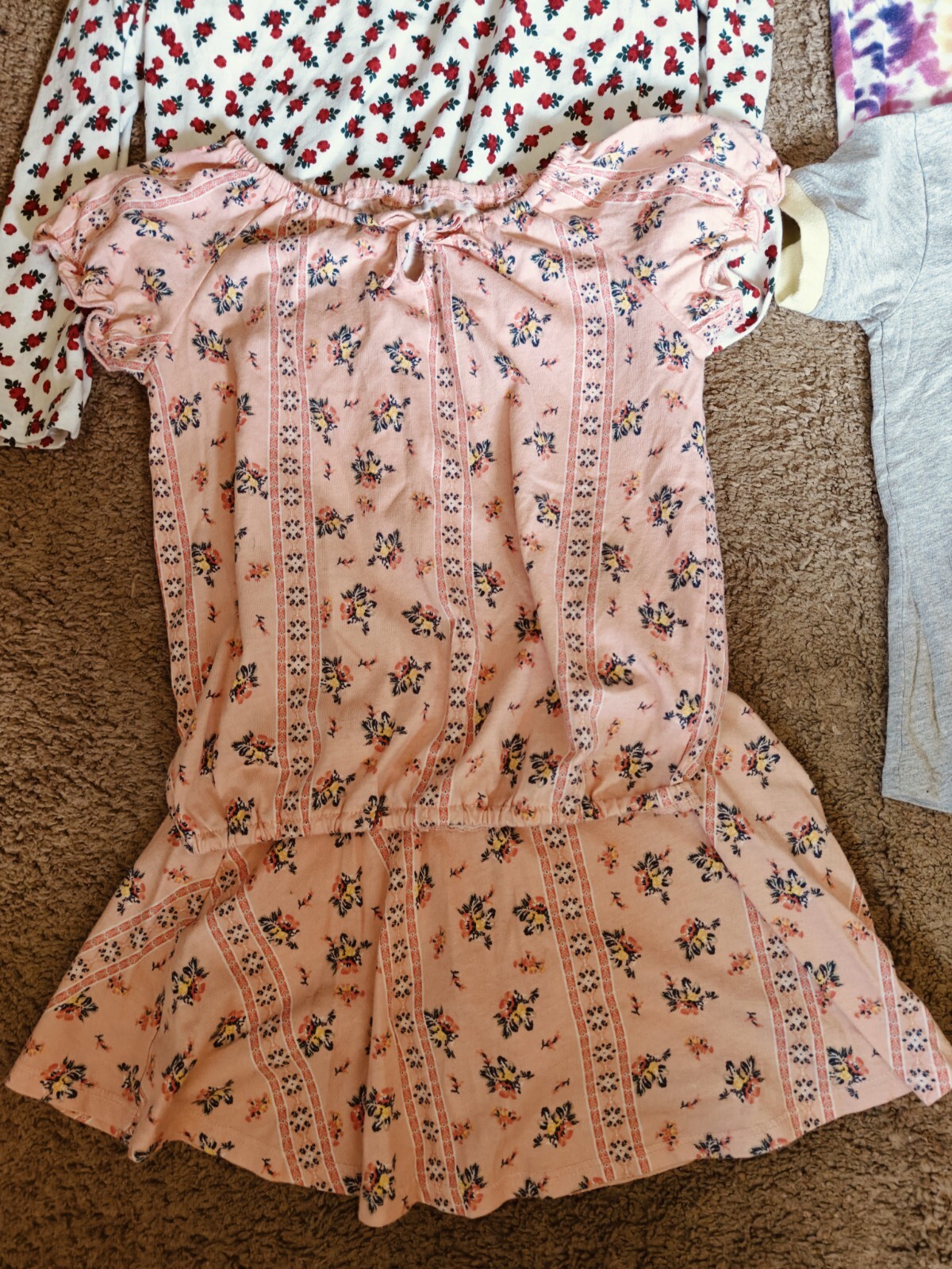 Large Lot Of Girl&rsquo;s Size 5/6 & 7/8 Clothing Various Seasons Shorts Tshirts 11pc