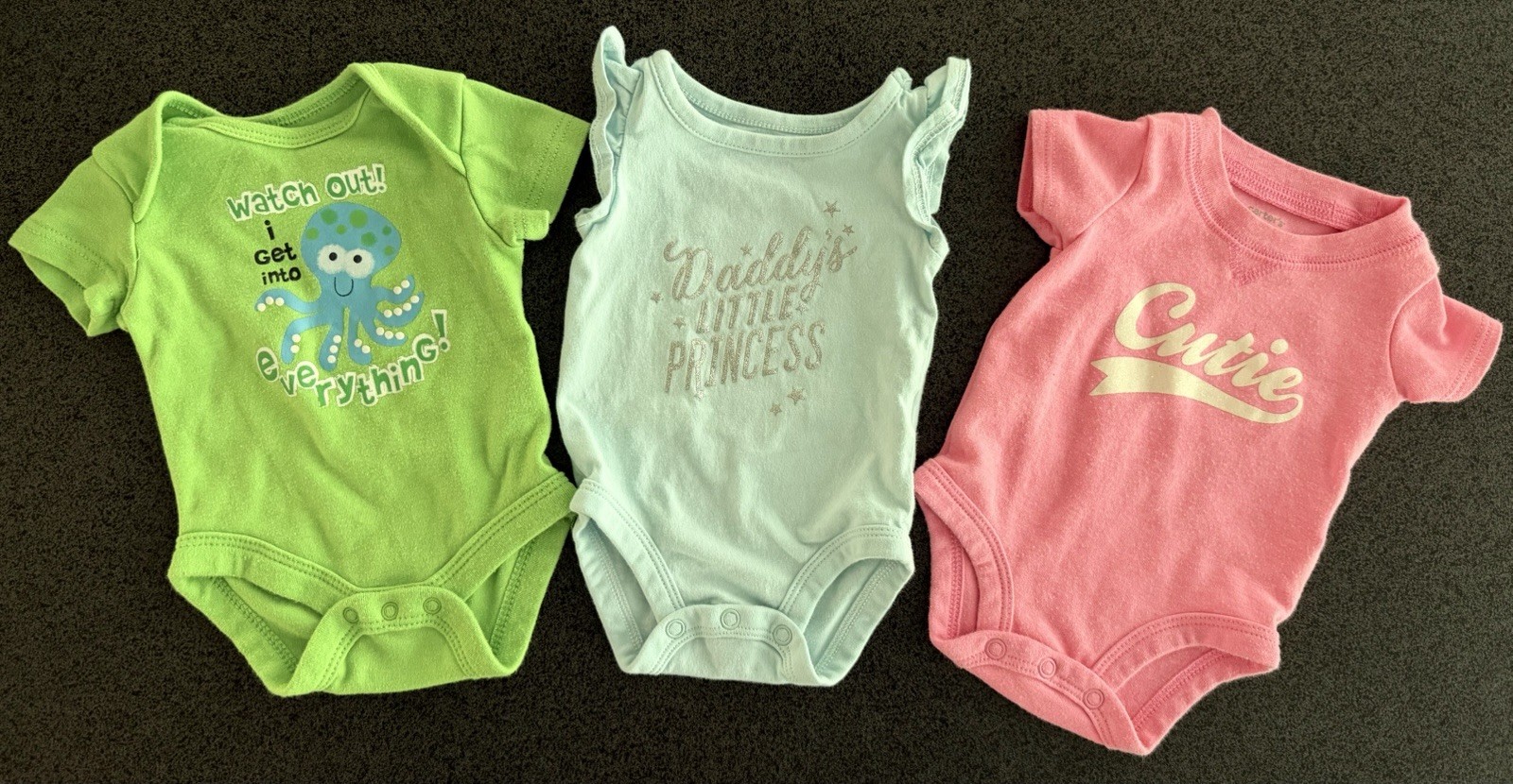 Baby Girl Newborn Bodysuit Lot of 22 Carter’s Gerber Disney Summer Short Sleeve