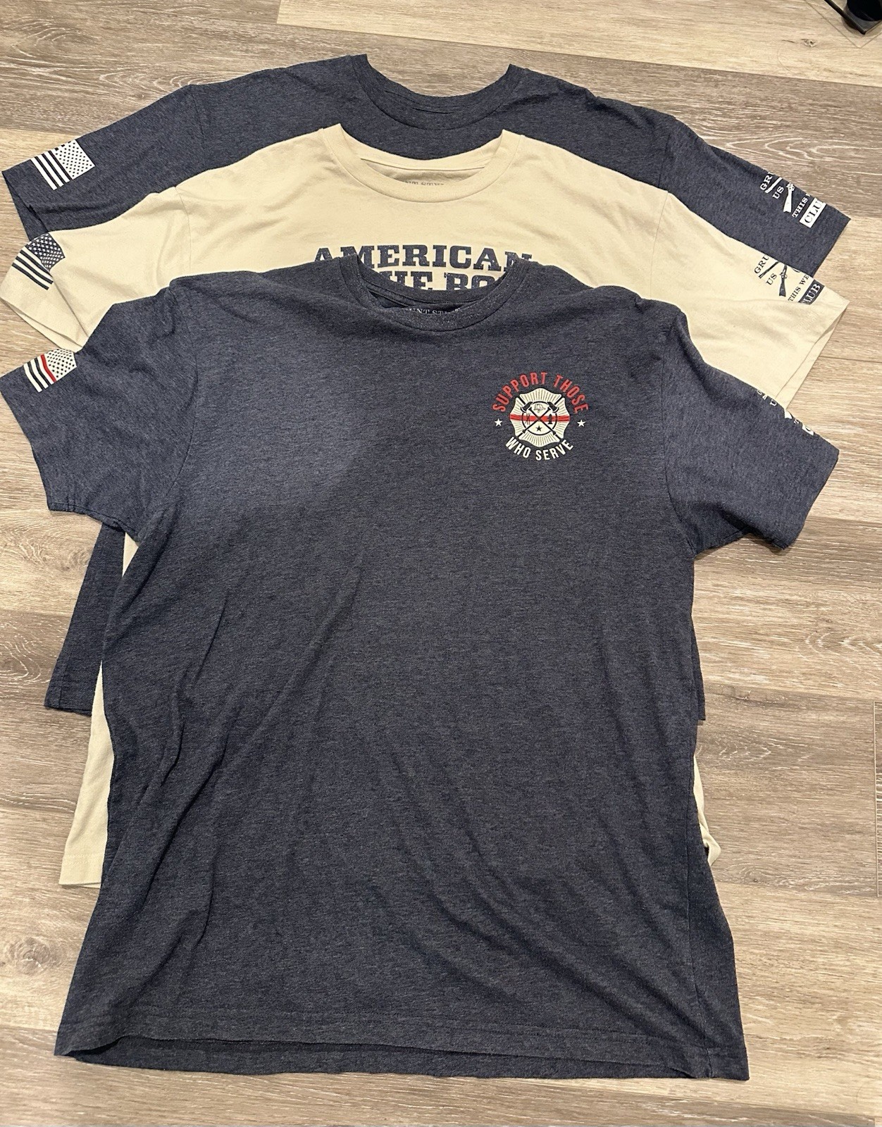 Grunt Style Lot of 7 Basic & Graphic T-Shirts Military Theme in Men&rsquo;s size 2X
