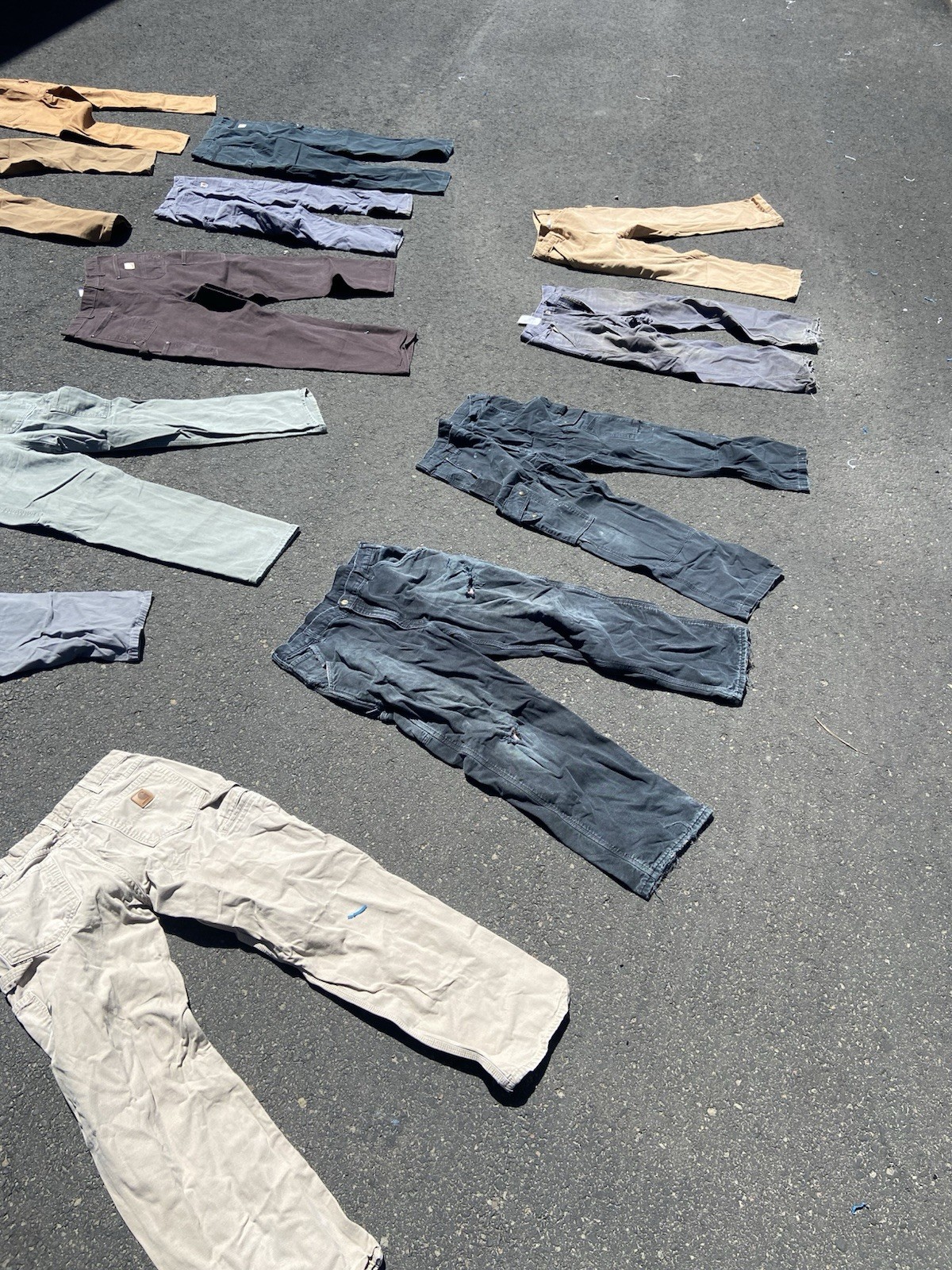 Bundle Lot 47 pairs Carhartt Workwear Pants Adult sizes vintage modern