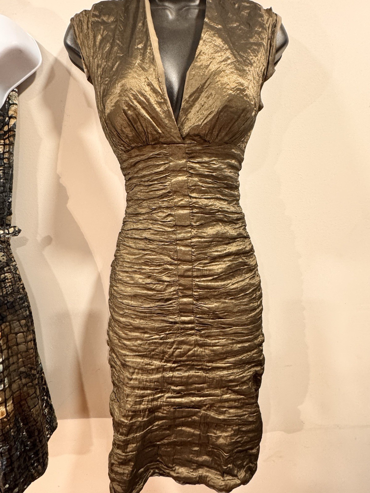 Le Belle, Muse, Nicole Miller Collection Women’s Dress Lot 4 Black/Gold 4/6/S