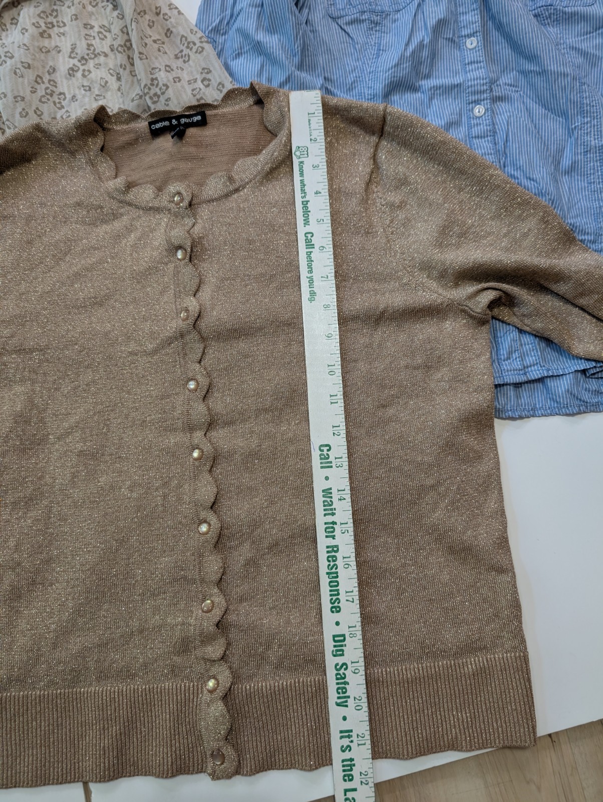 5 Piece Work Office Blouses Shirts Cardigans Large Women Banana Republic Talbots