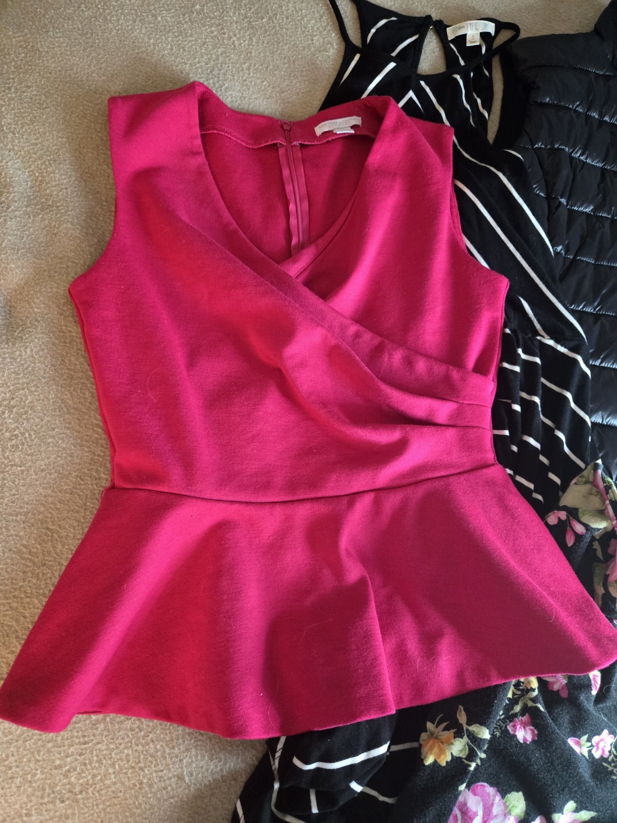 Clothing Lot SMALL Petite Clothing Bundle Nice BLACK WHITE PINK 9 Ct Vera Calvin