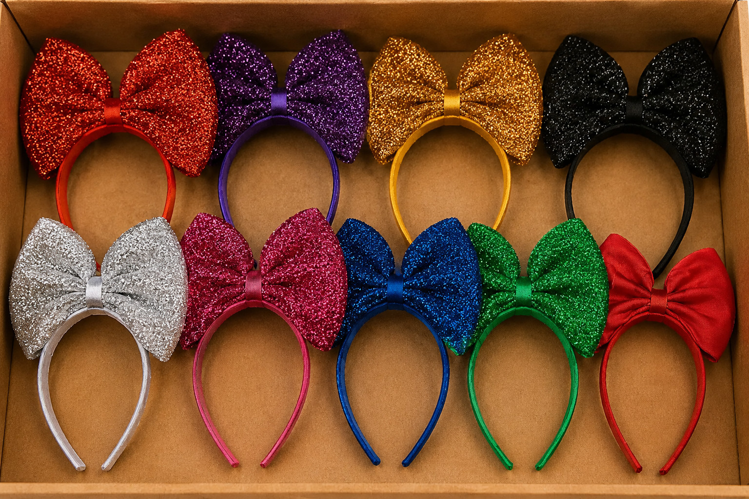 Closeout Wholesale Lot 240 PC Cat Mouse Ears Bows Headband Hair Accessories Bulk