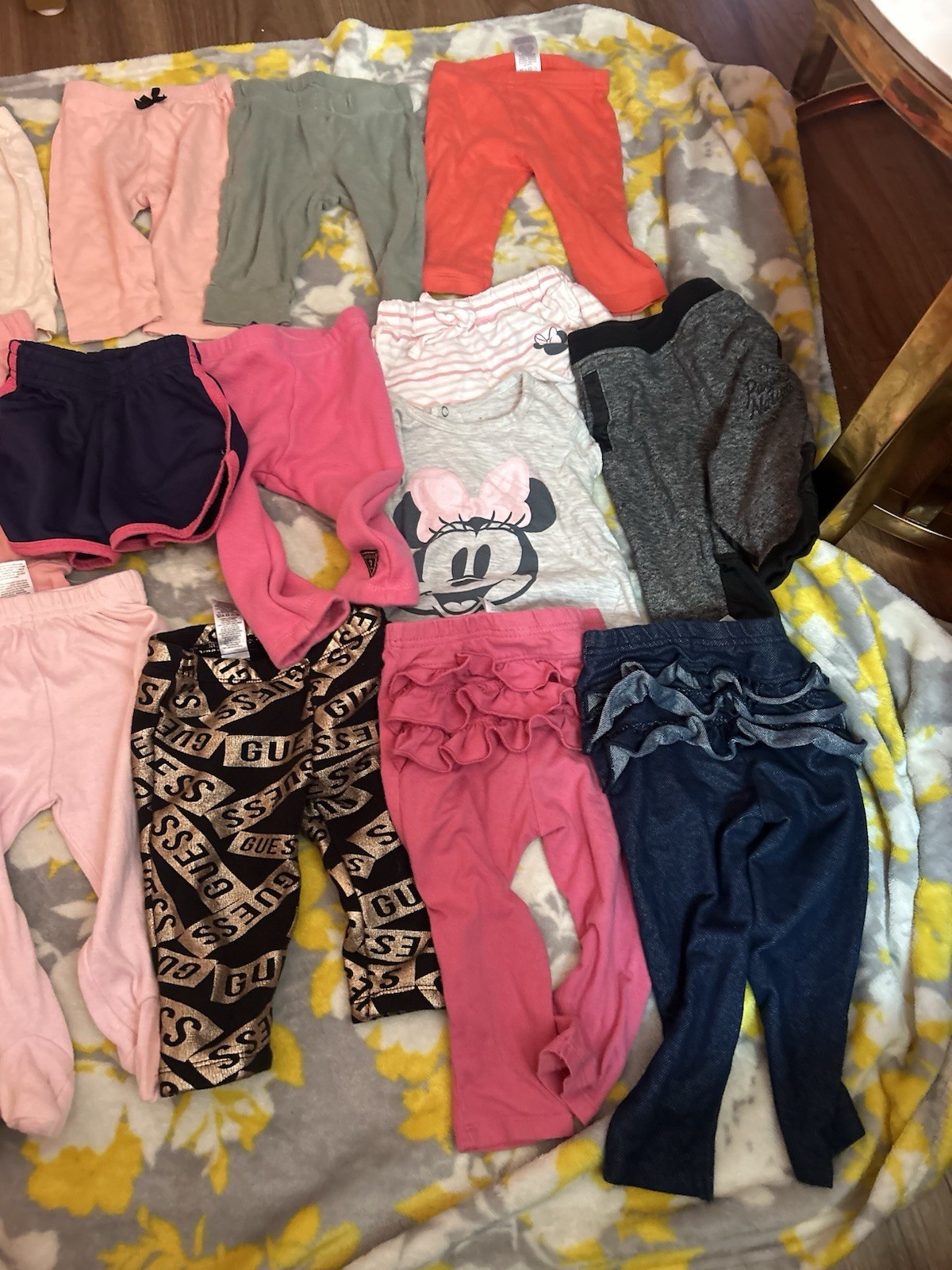 GUESS Baby Girl Cotton Clothing Lot Minnie Mouse Multicolor 0-6M 6/9M/ 12M 43pc
