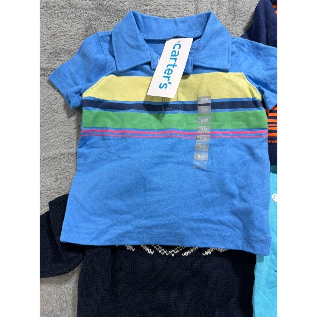 Carter&rsquo;s Old Navy Sapling Baby Boy Clothes Bundle 0-3M 14pc NWT Polo Bodysuits