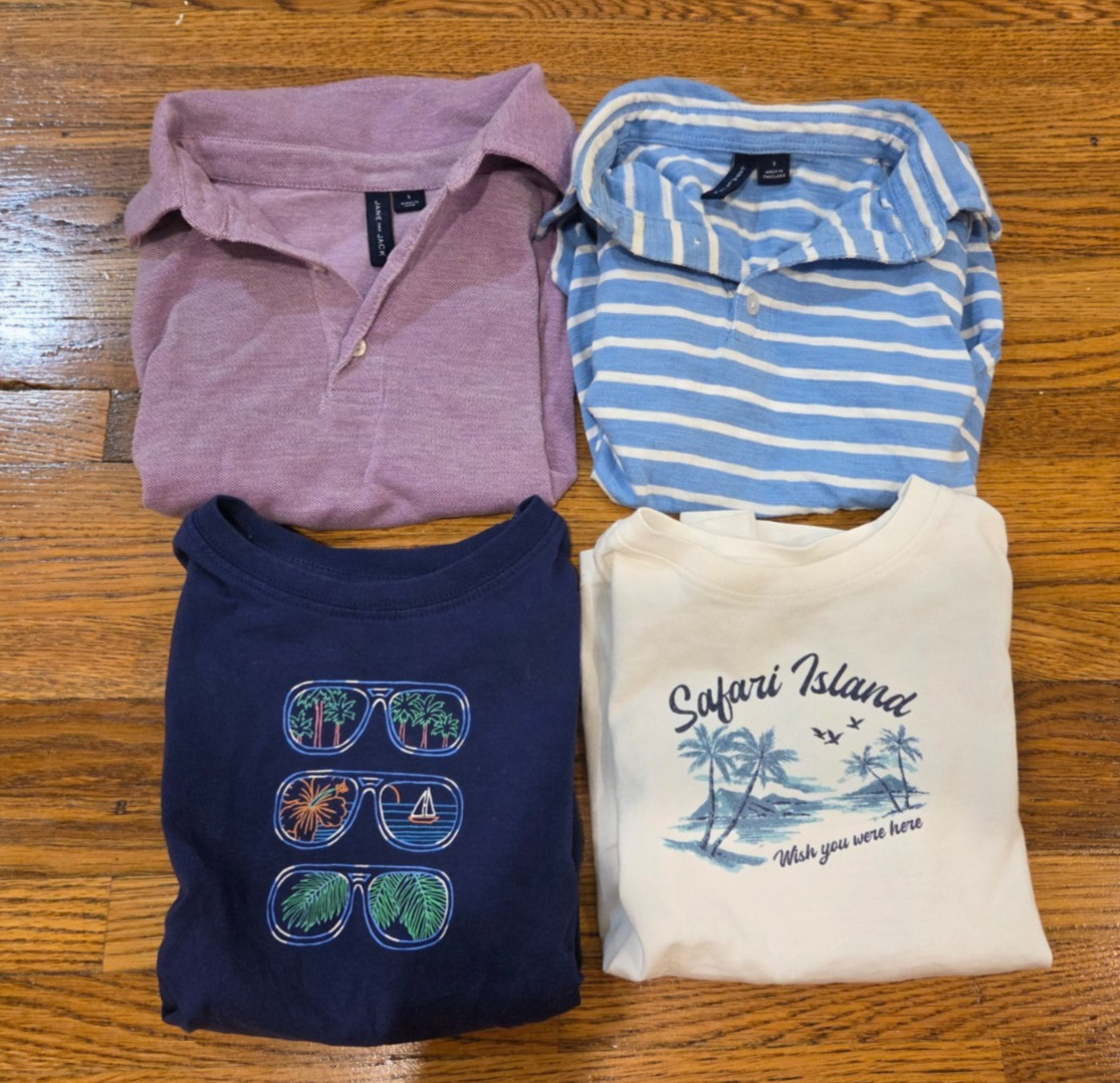 boys clothes size 5t Janie & Jack short sleeve tees and polos