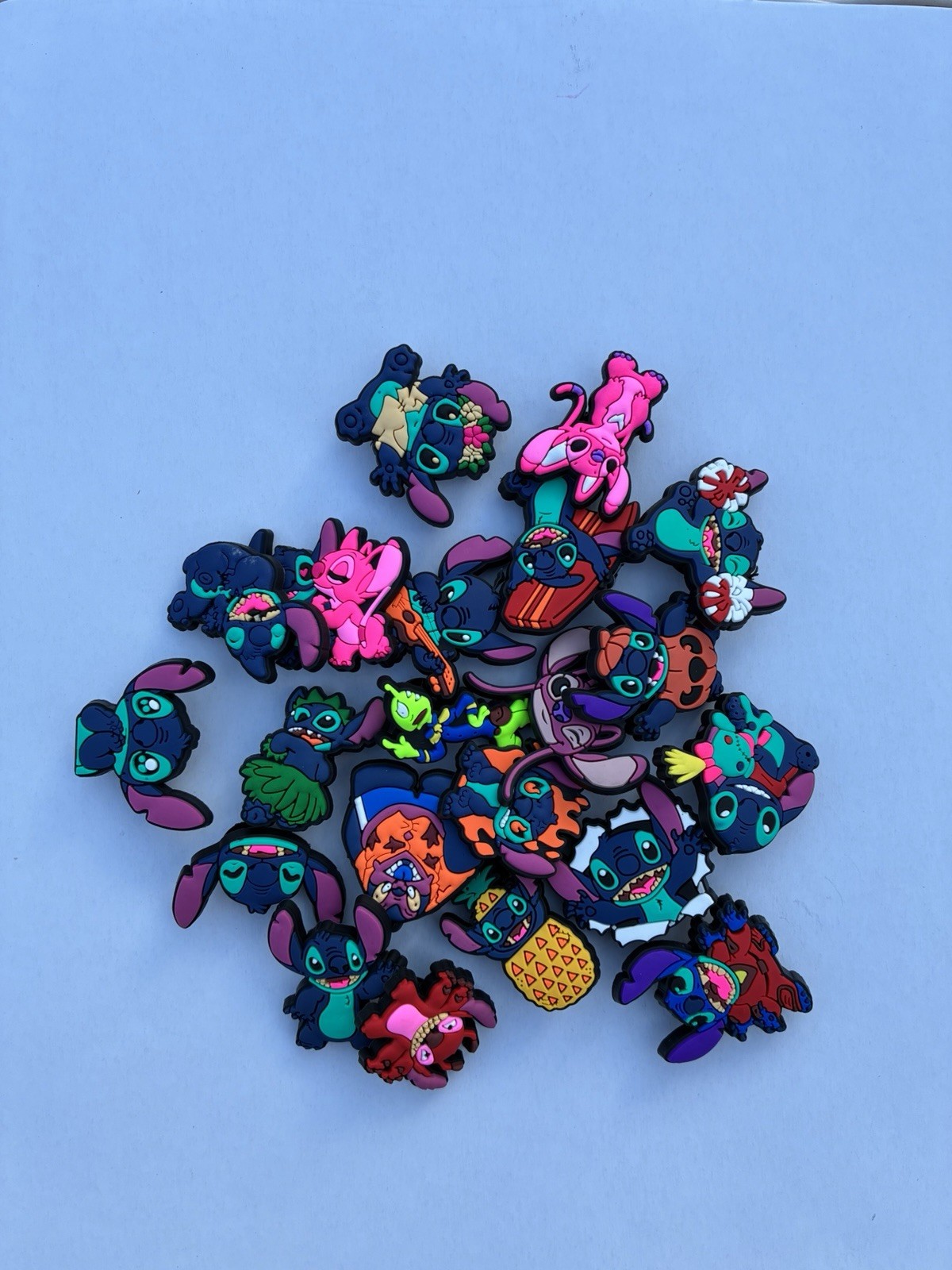 21pc Lilo and Stitch Shoe Charms Set Stitch and Angel Disney Anime Jibbitz Bundl