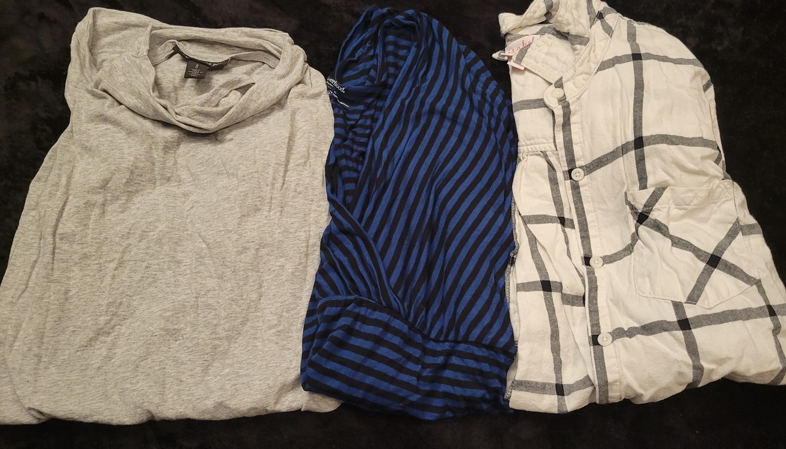 Woman&rsquo;s Size Large Lot Of 3 Maternity Tops