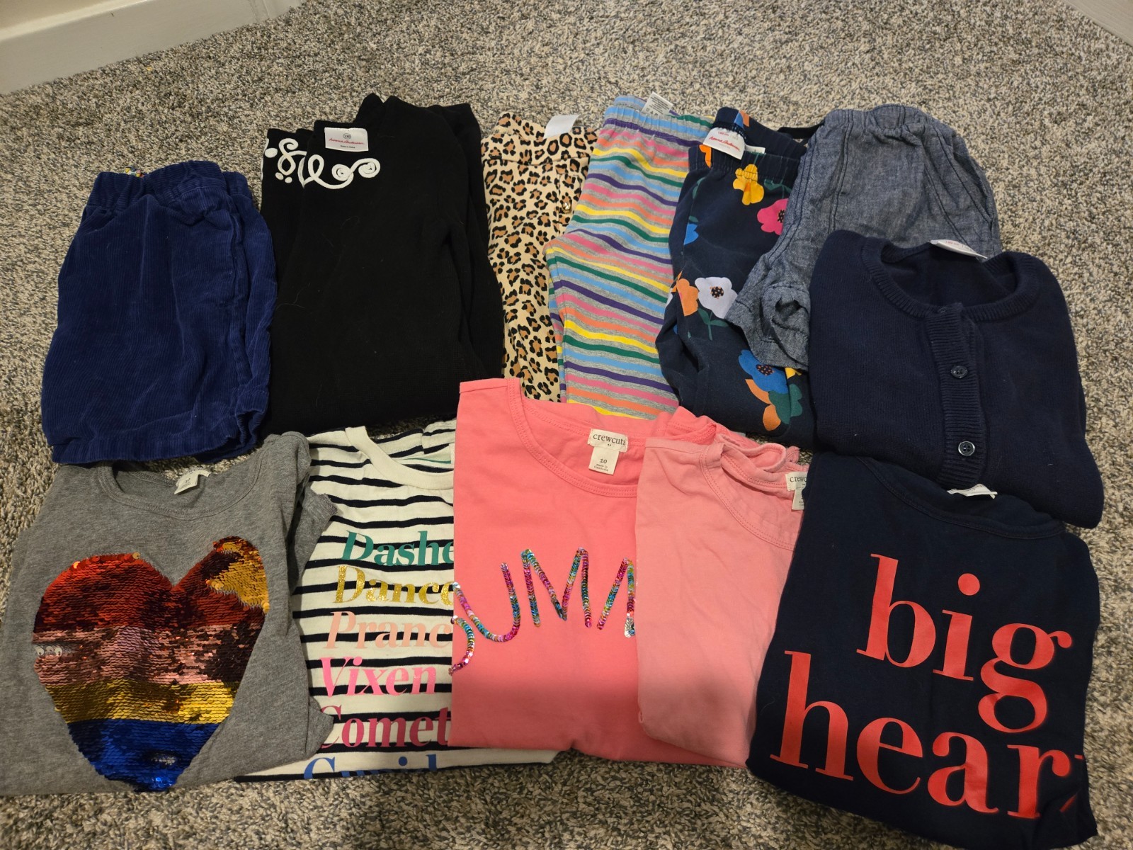 Lot of Girl&rsquo;s Size 8-10 Clothes 12 Piece Crewcuts Tea Collection Janie & Jack