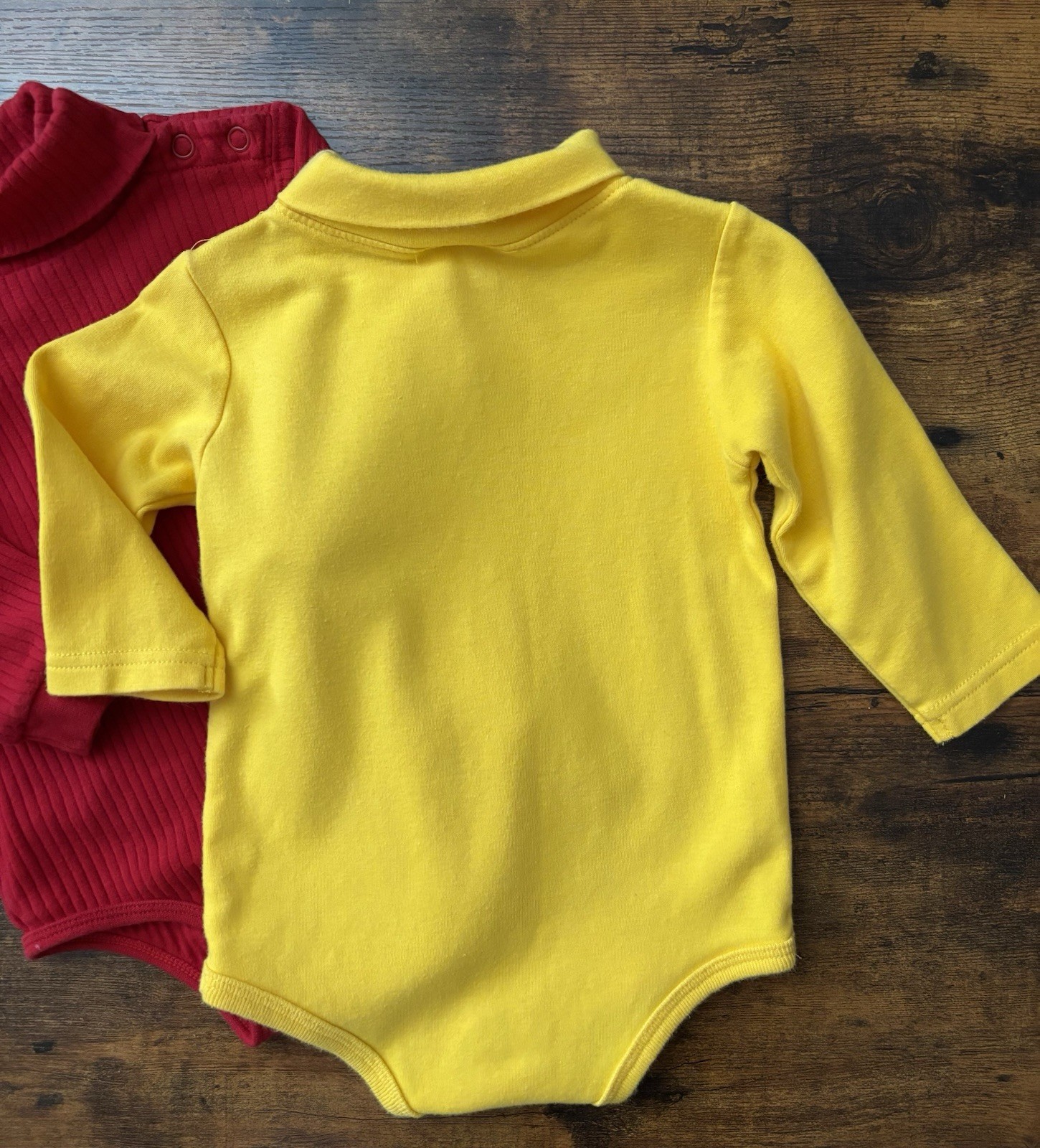 Vintage Garanimals Cuddle Towne Red Yellow Navy Blue Basic Tops Clothing Lot 12M
