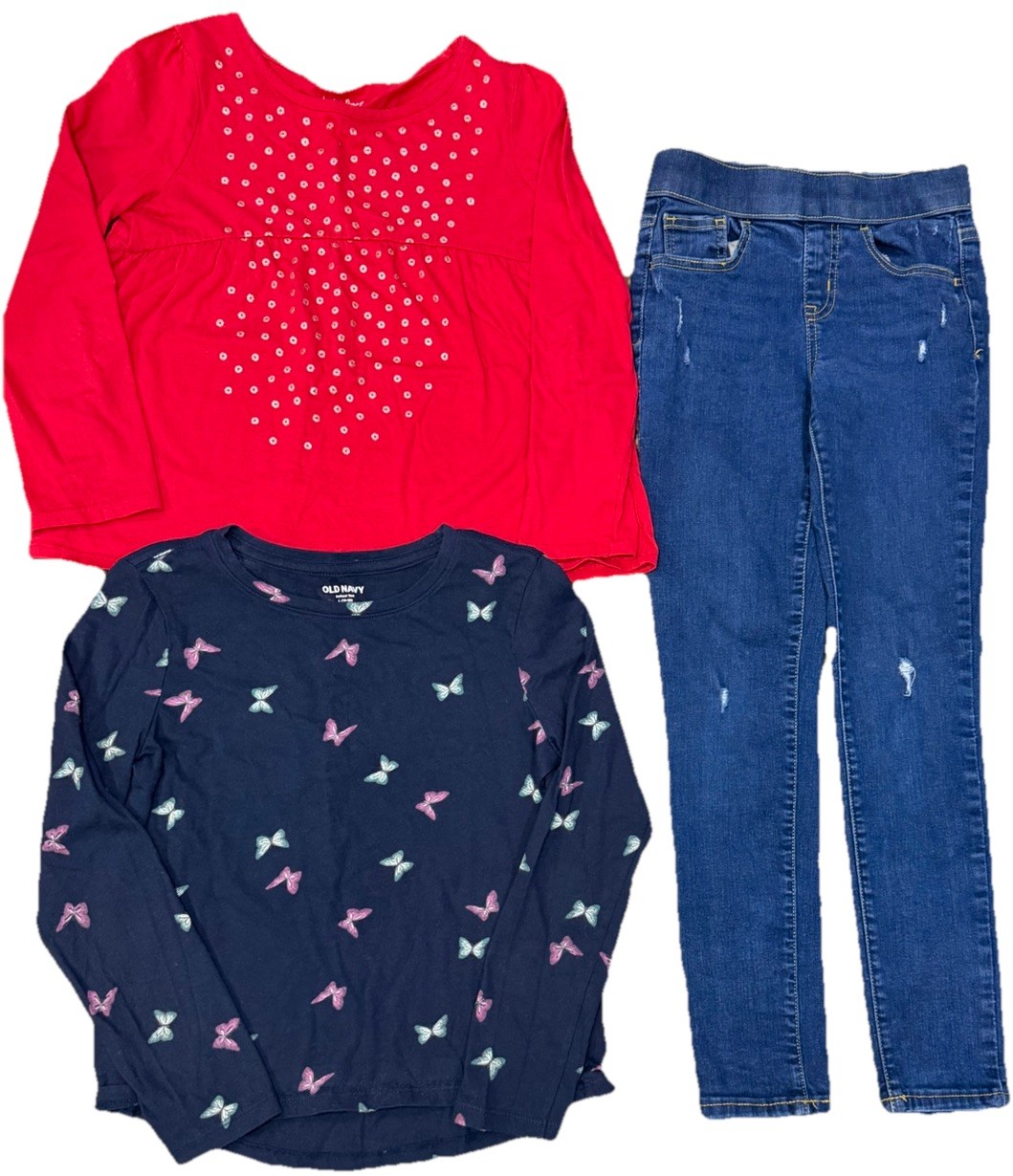 Girls Size 10 12 Large Clothing Lot Jeans Shorts Shirts Colorful & Cute! EUC!
