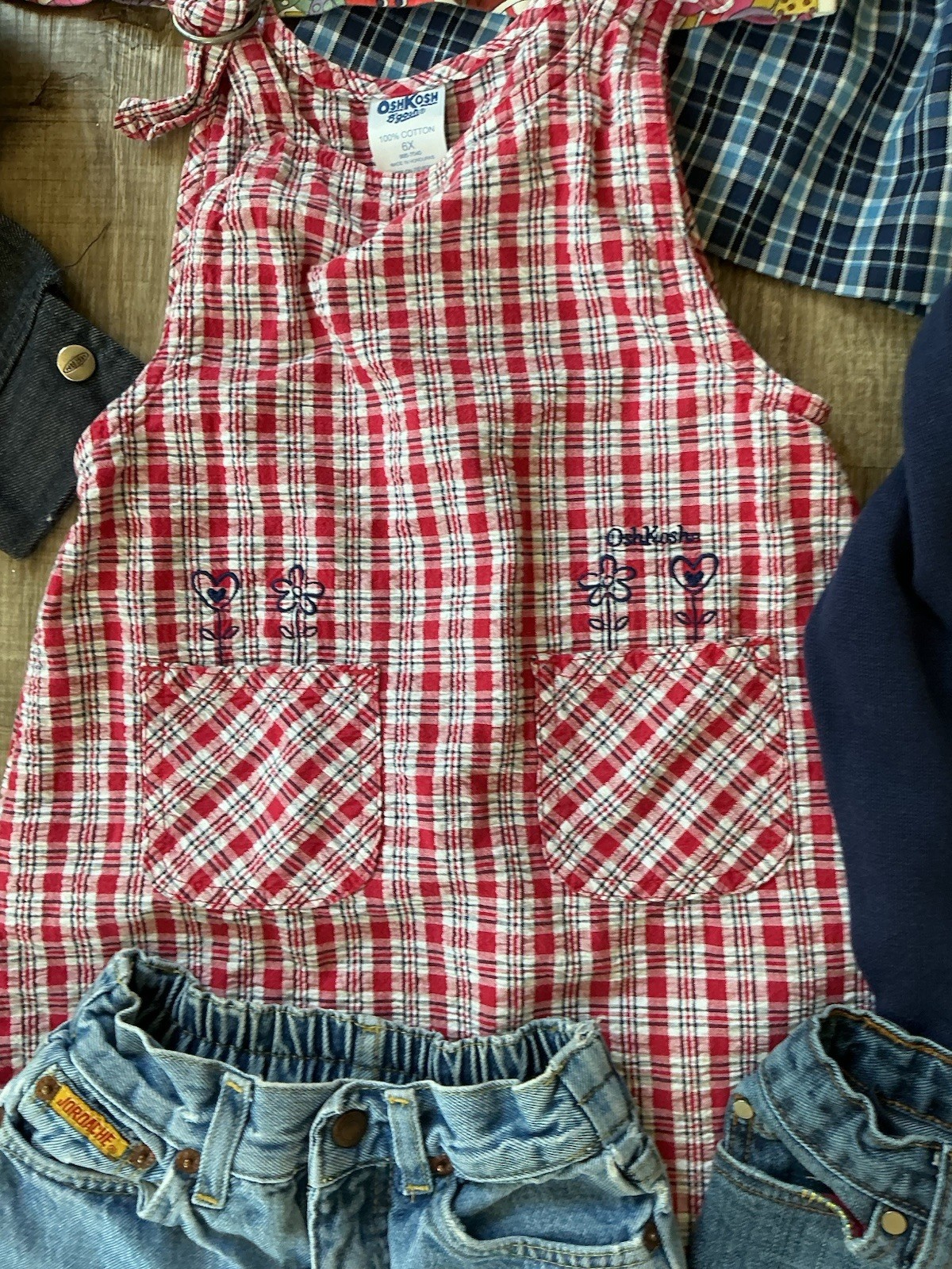 Vintage Y2K Girls Clothing Lot 10 Pieces Size 4-6 Mix Osh Kosh Pinafore Gymboree