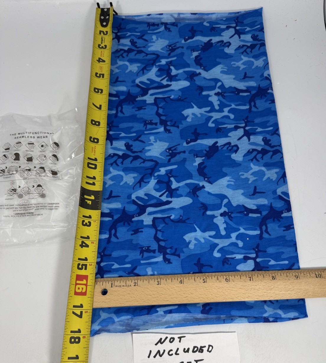 Camo Neck Gaiter/Face Coverings Mixed, Multicolor 100% Polyester Set Of 6 (#3)