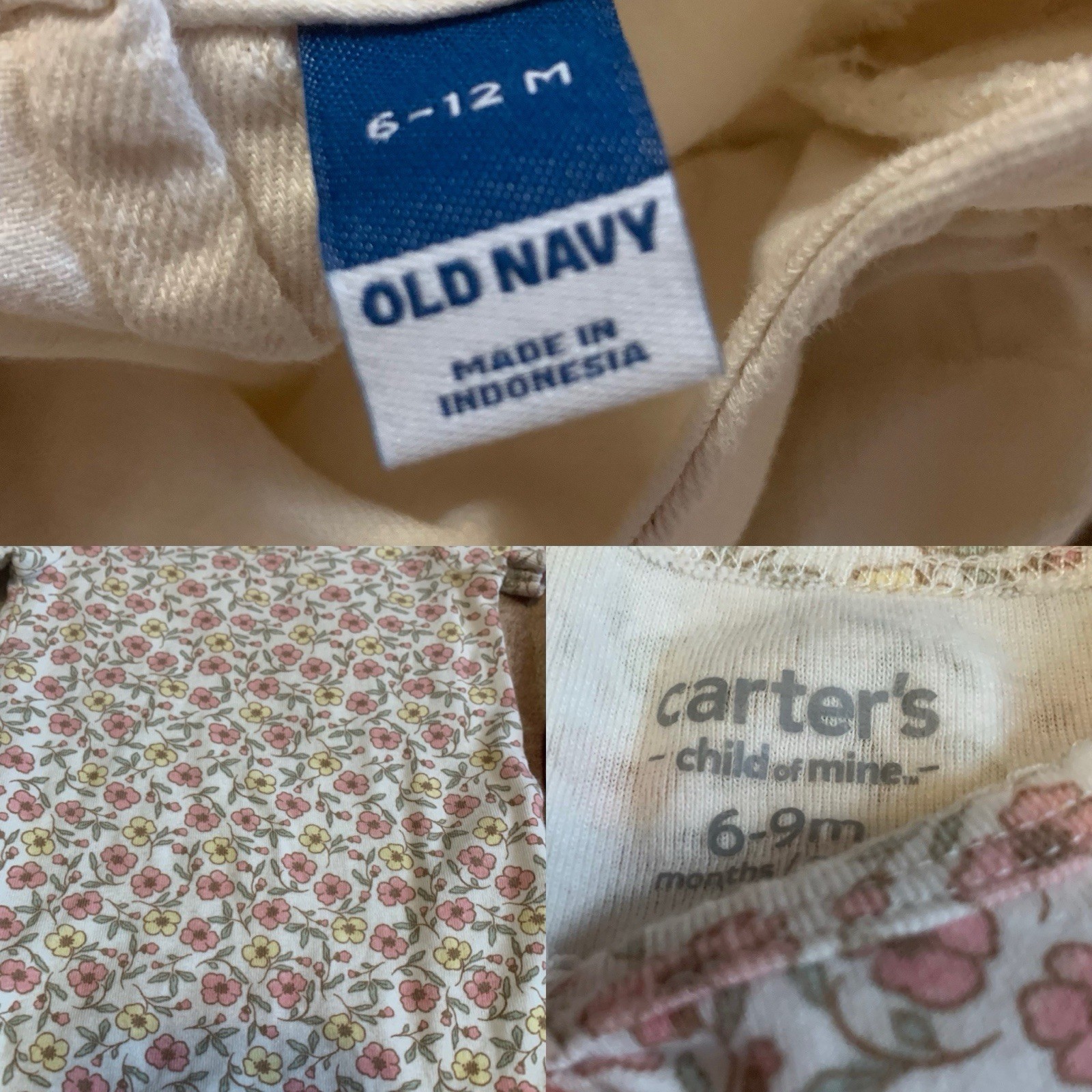 Baby Girl Clothing Lot 6-12 Months 14pc Layering Floral Disney Bambi Carters Gap