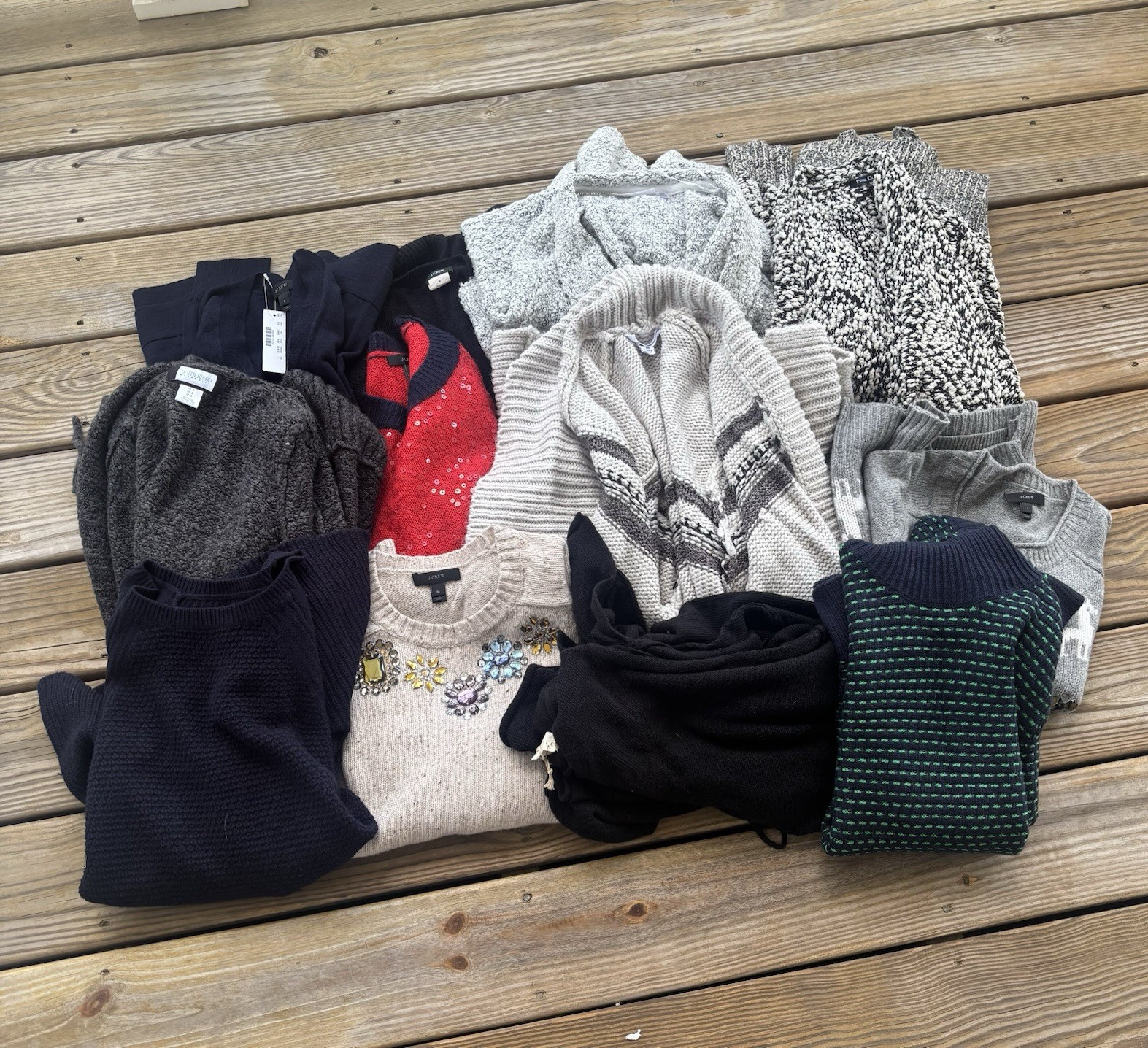 Mix Knit Clothing Lot womens 12 Sweaters, Multicolor Unisex