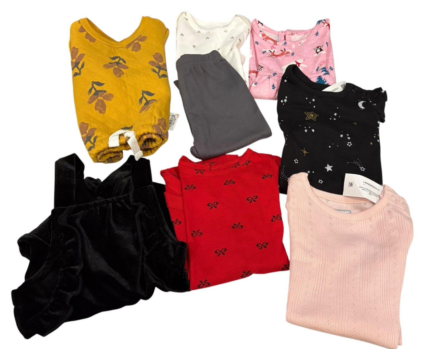 NWT Baby Girl 3-6M 8 Pc Clothing Lot Carter’s Garanimals Holiday Velvet
