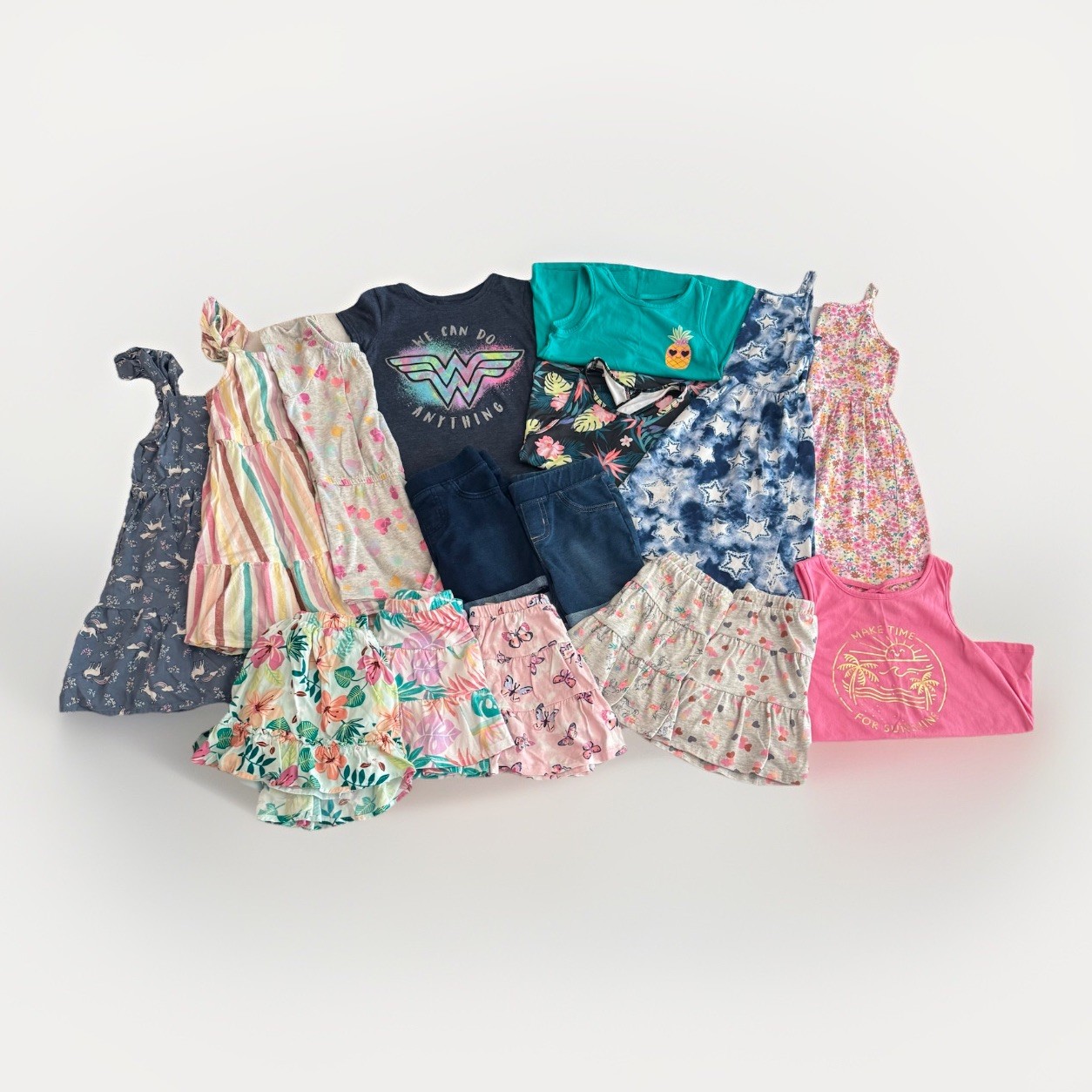 Jumping Beans Girls 4 Spring Summer Mixed Lot of 16 Shorts Dress Top Skort OnePc