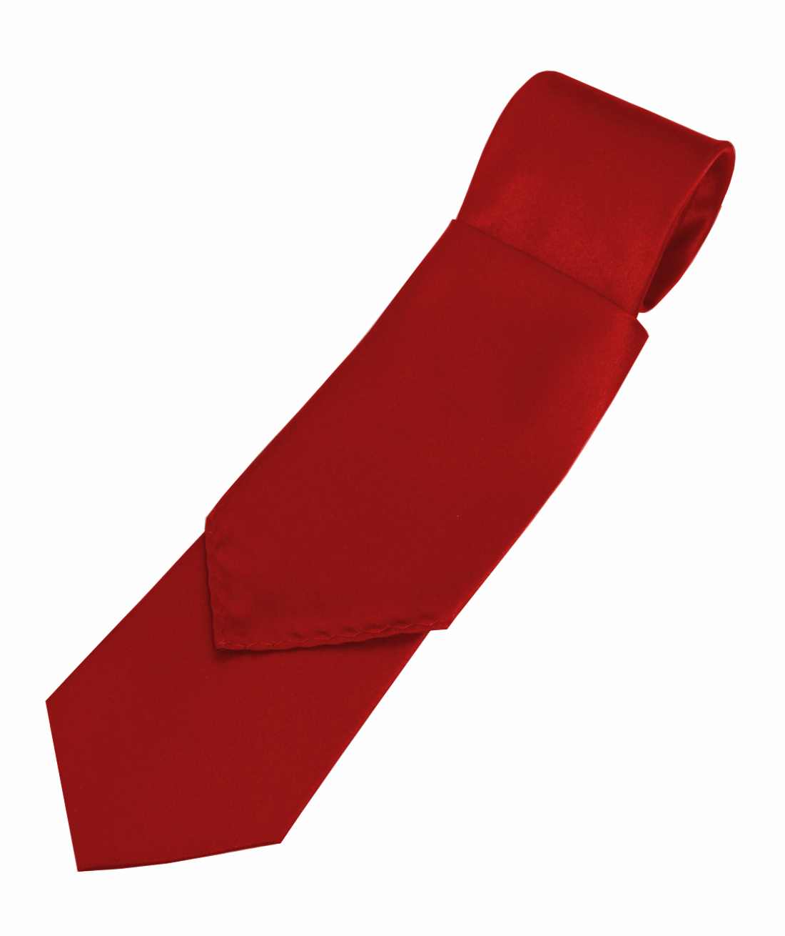 Lot of 50 Men&rsquo;s Scarlet Satin Tie and Pocket Square Sets