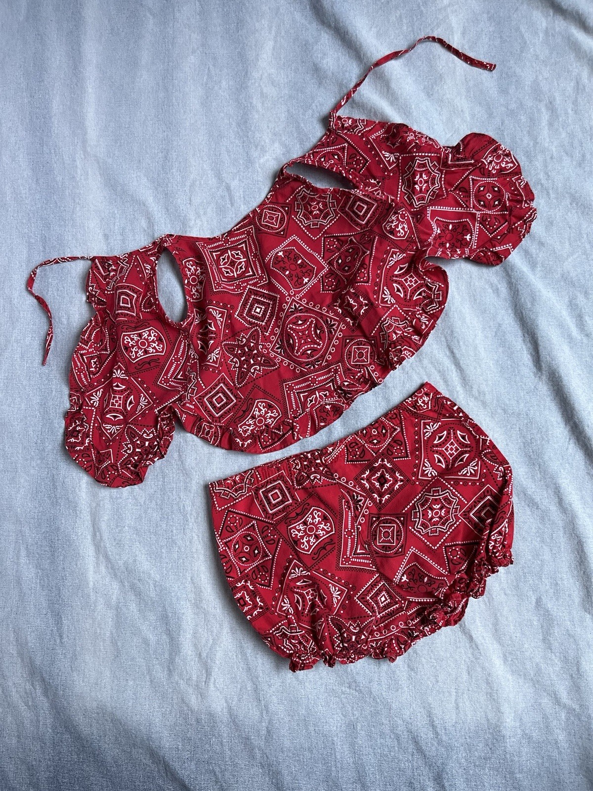 Vintage Baby Girls Clothing Lot 70s 80s 90s Western Denim Fruit Floral Lace