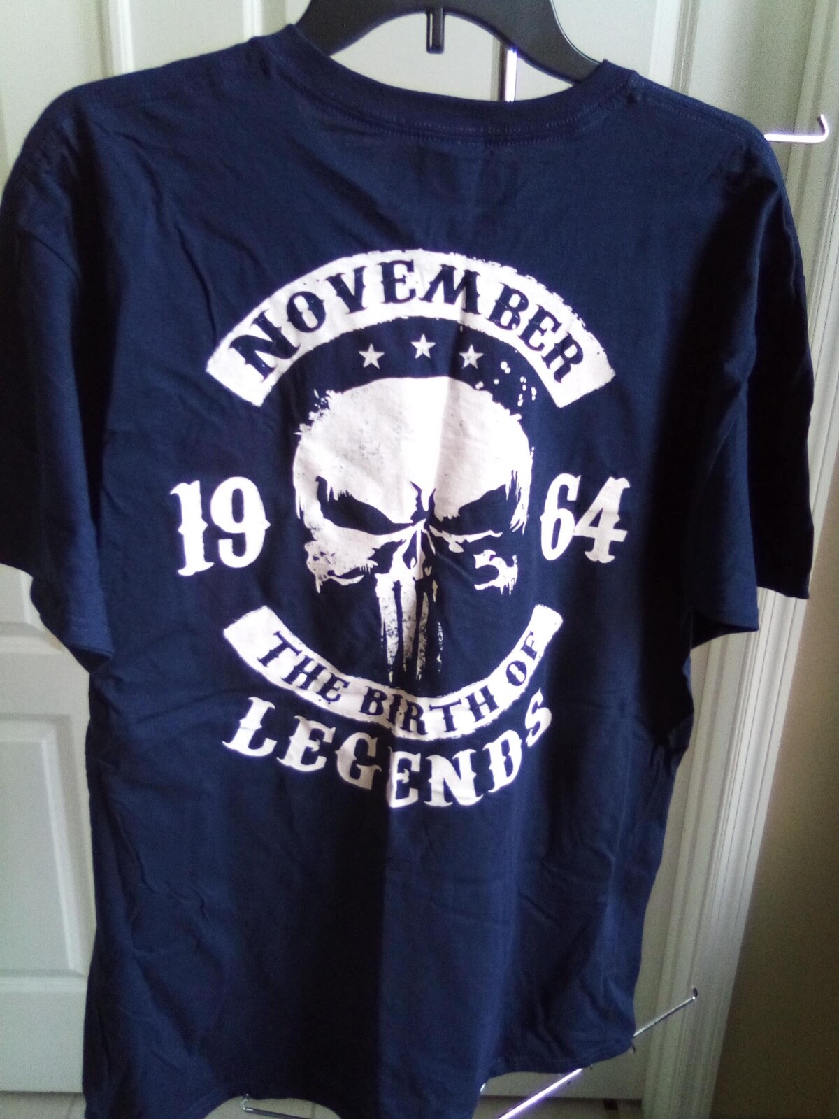 Fruit and Loom Birth Year Design Unisex Navy Blue Shirts T. SHIRTS. US SIZE L
