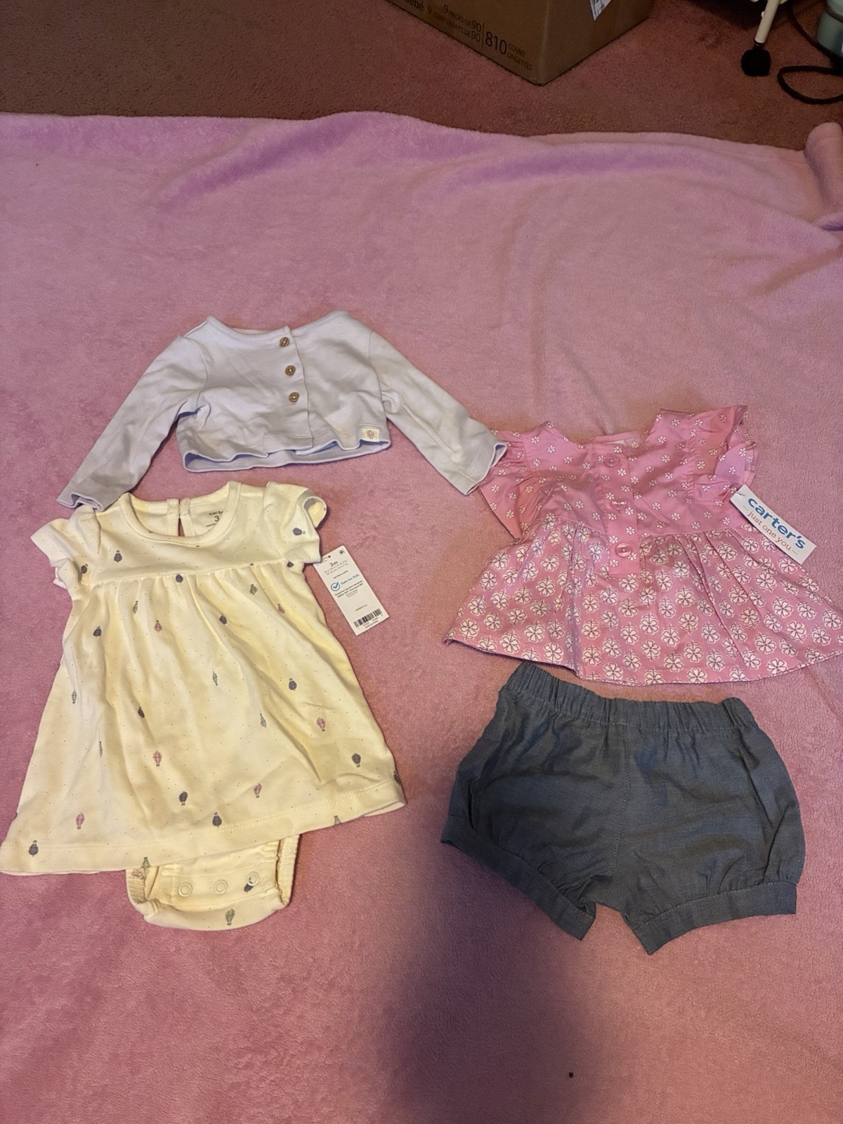 Newborn Baby Girl Clothes Lot Of 13 Items
