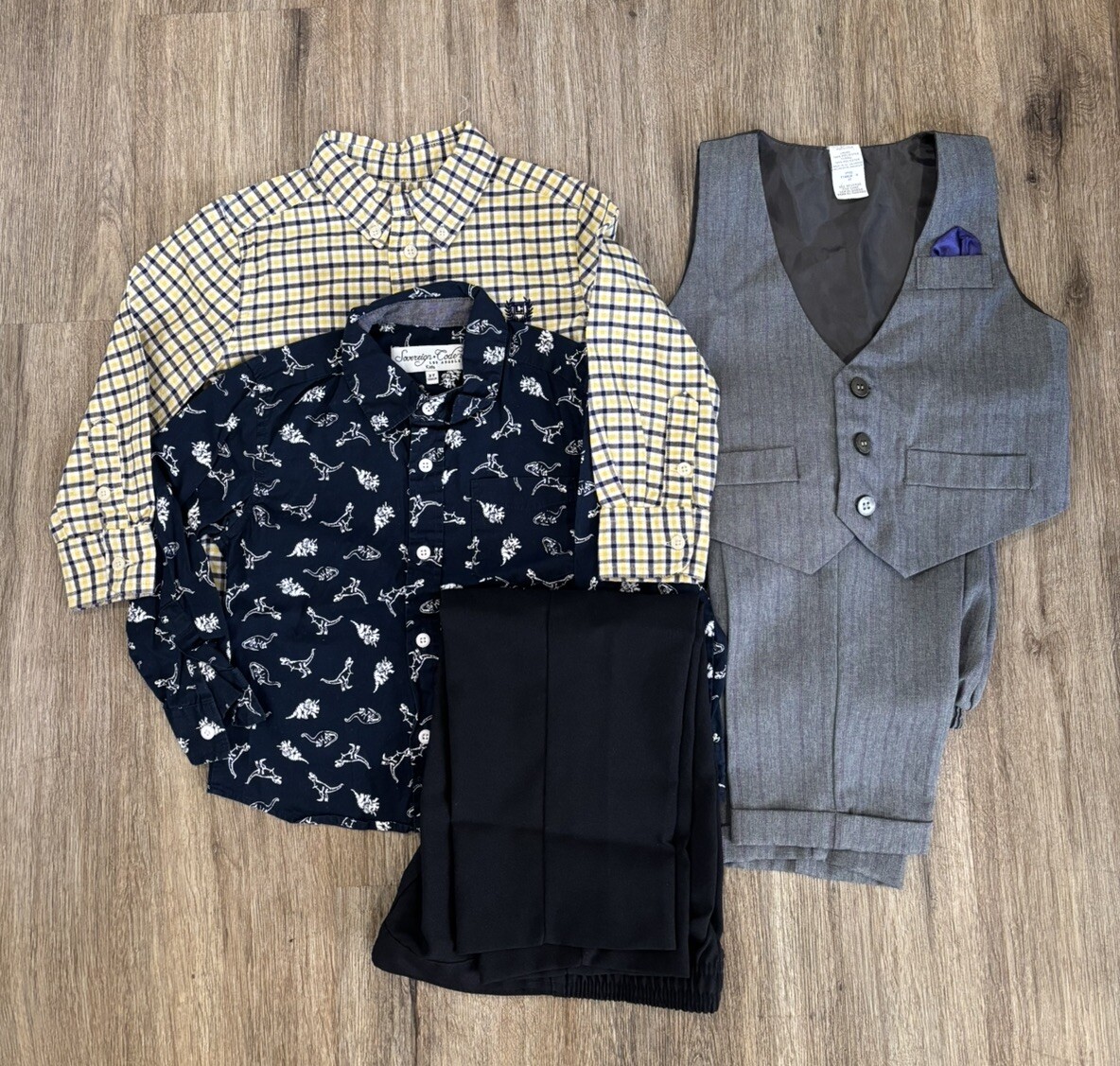 3T Boys Dressy Special Occasion Clothes Lot Chaps Spring Winter 5 Pieces