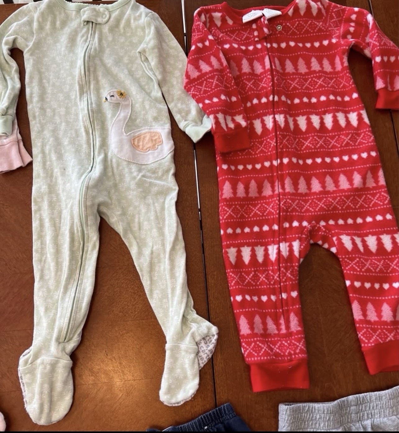 Baby Girl 12 Month Lot 15 Pc Sleepers Shorts Bundle Mixed Season Cute