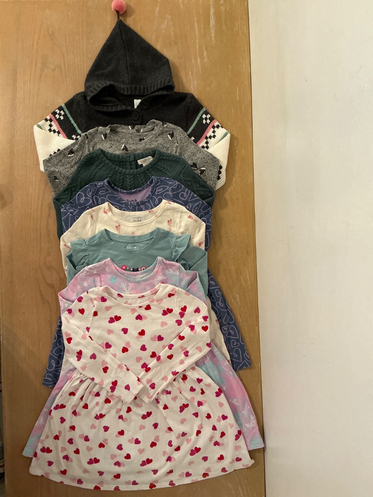 Cat & Jack, Carter&rsquo;s, Falls Creek, Others Girls Clothing Lot of 8 Size 5T