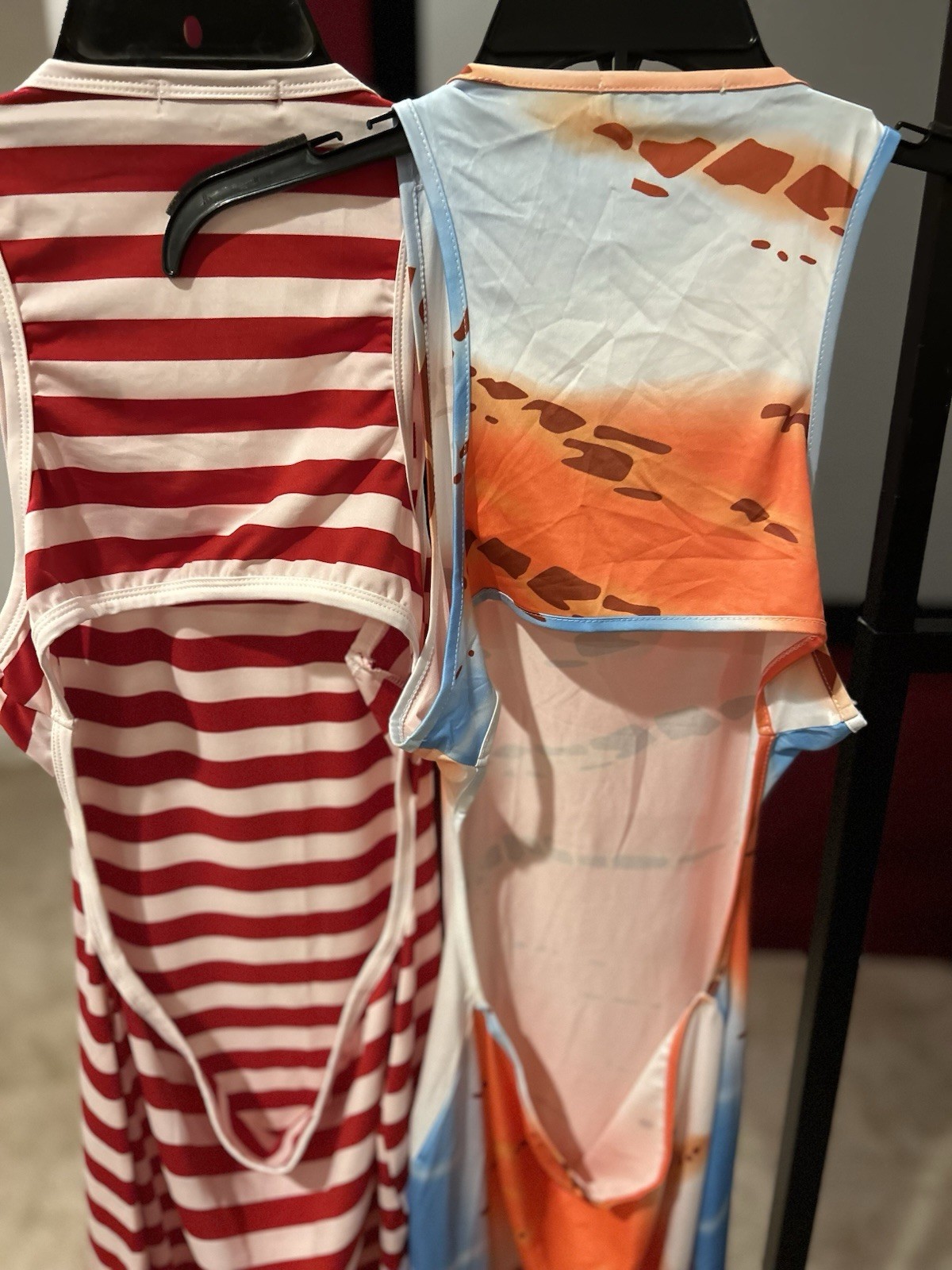 ChicMe Women’s Dress Lot XL Sleeveless Striped Multicolor Casual Polyester