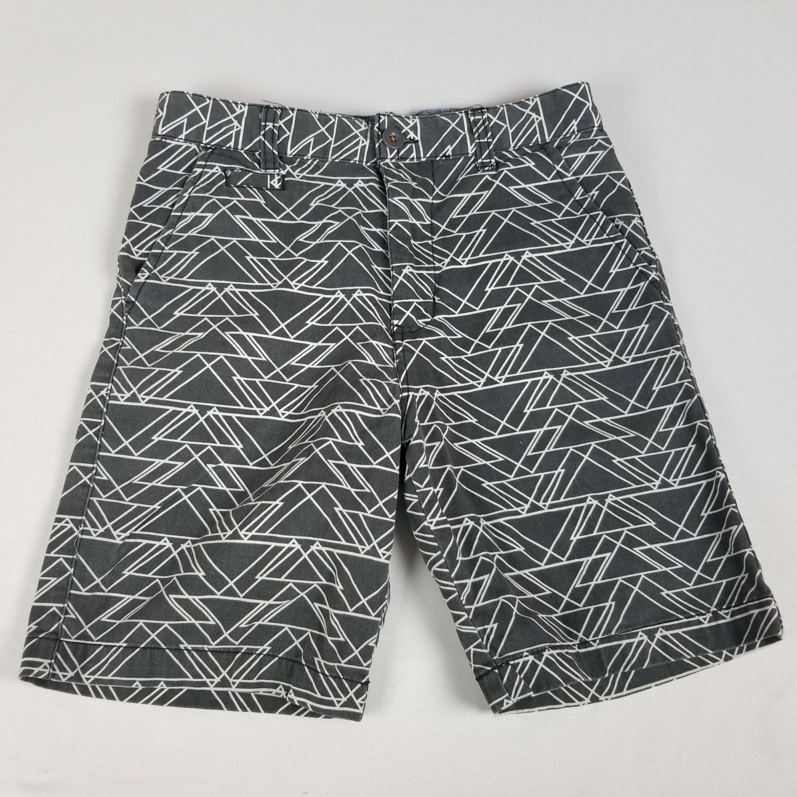 Sovereign Code Boys Shorts Size XL 18-20 Gray Skinny Geometric