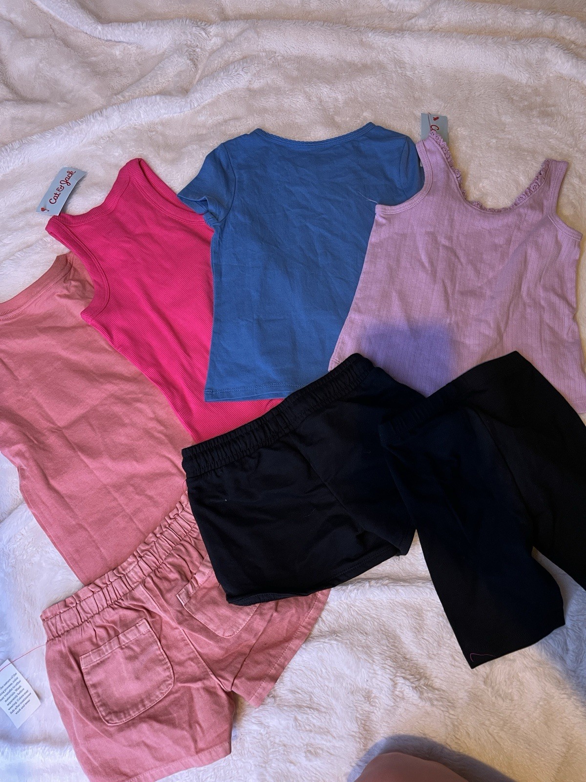 BUNDLE!! Cat & Jack Kids Clothing Lot, Size 4T, 7pc Tops & Shorts