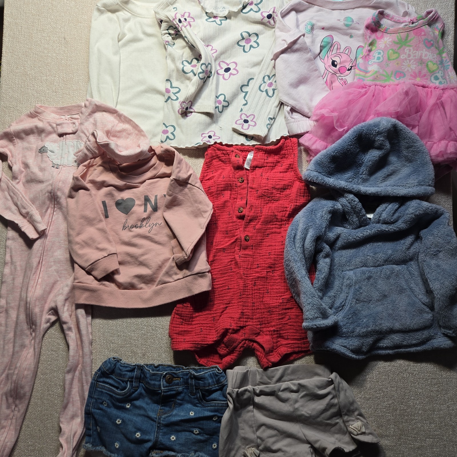 10 PC Lot Of Girls Clothes 18 Month Various Brands