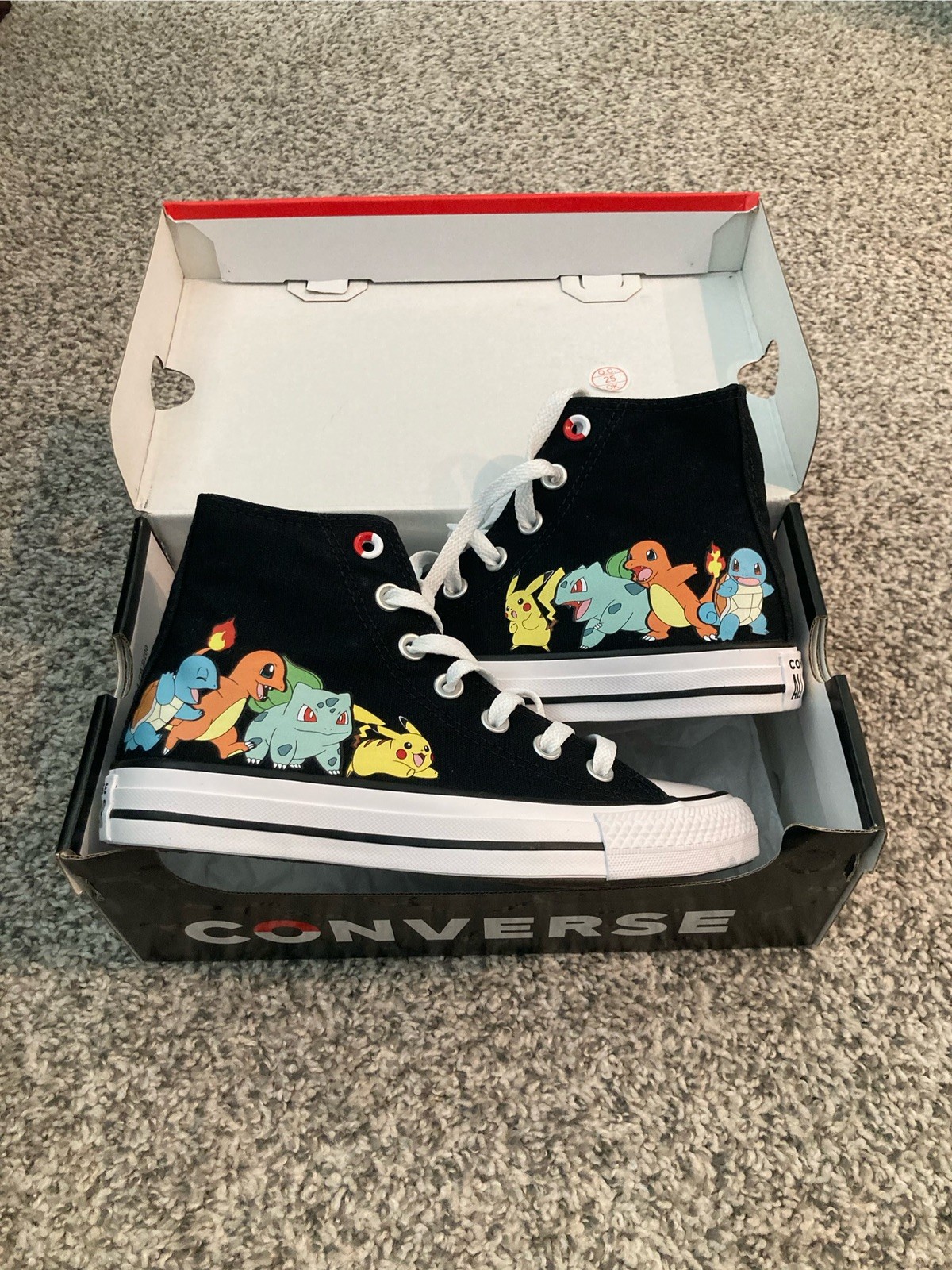 New Pokémon All Star Converse Collaboration Shoes Size 4 Men, Size 6 Women US