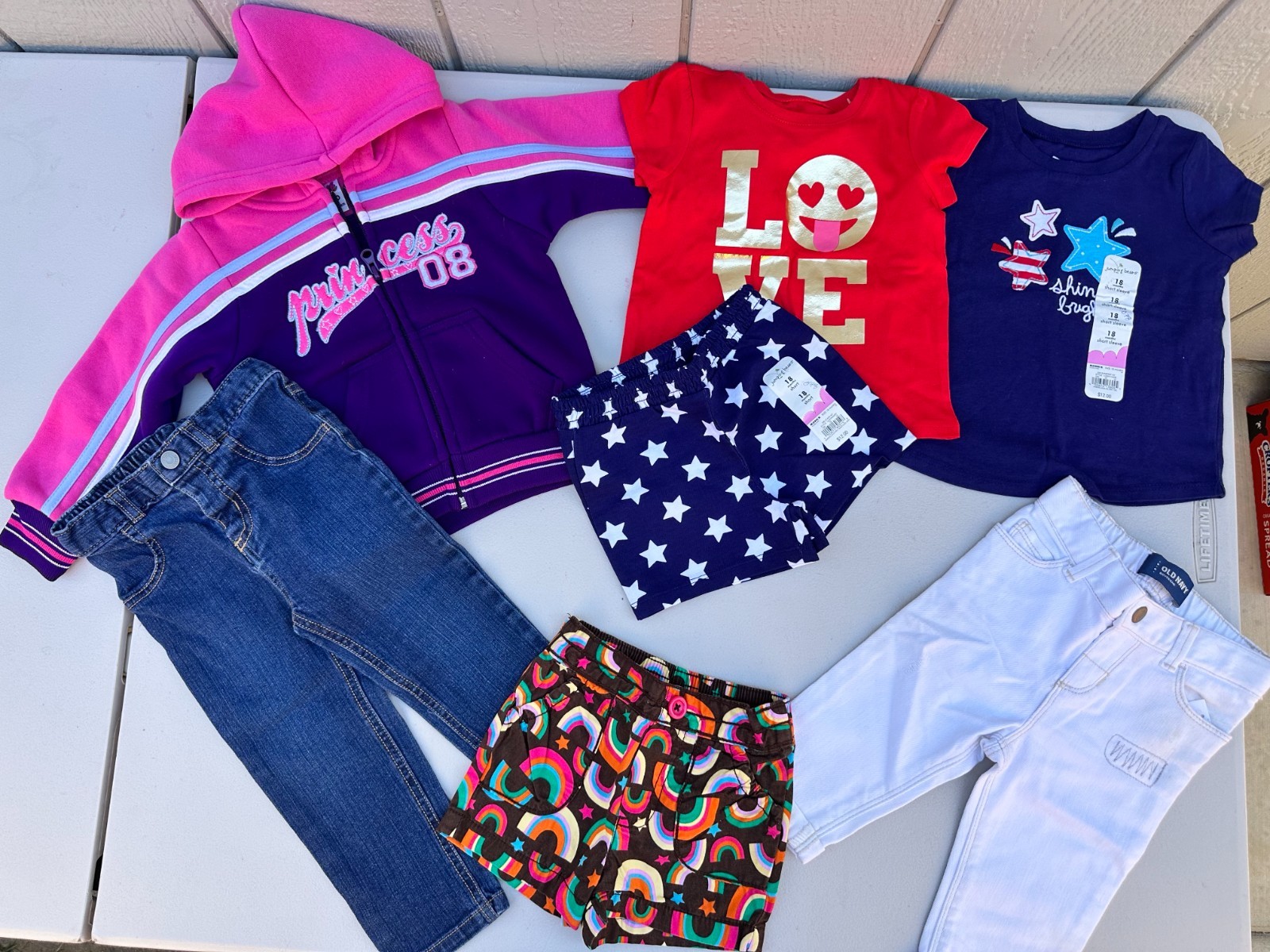 33 Baby Girls Clothes Hoodie Shorts Jeans T-shirt 3m 6m 12m 24m