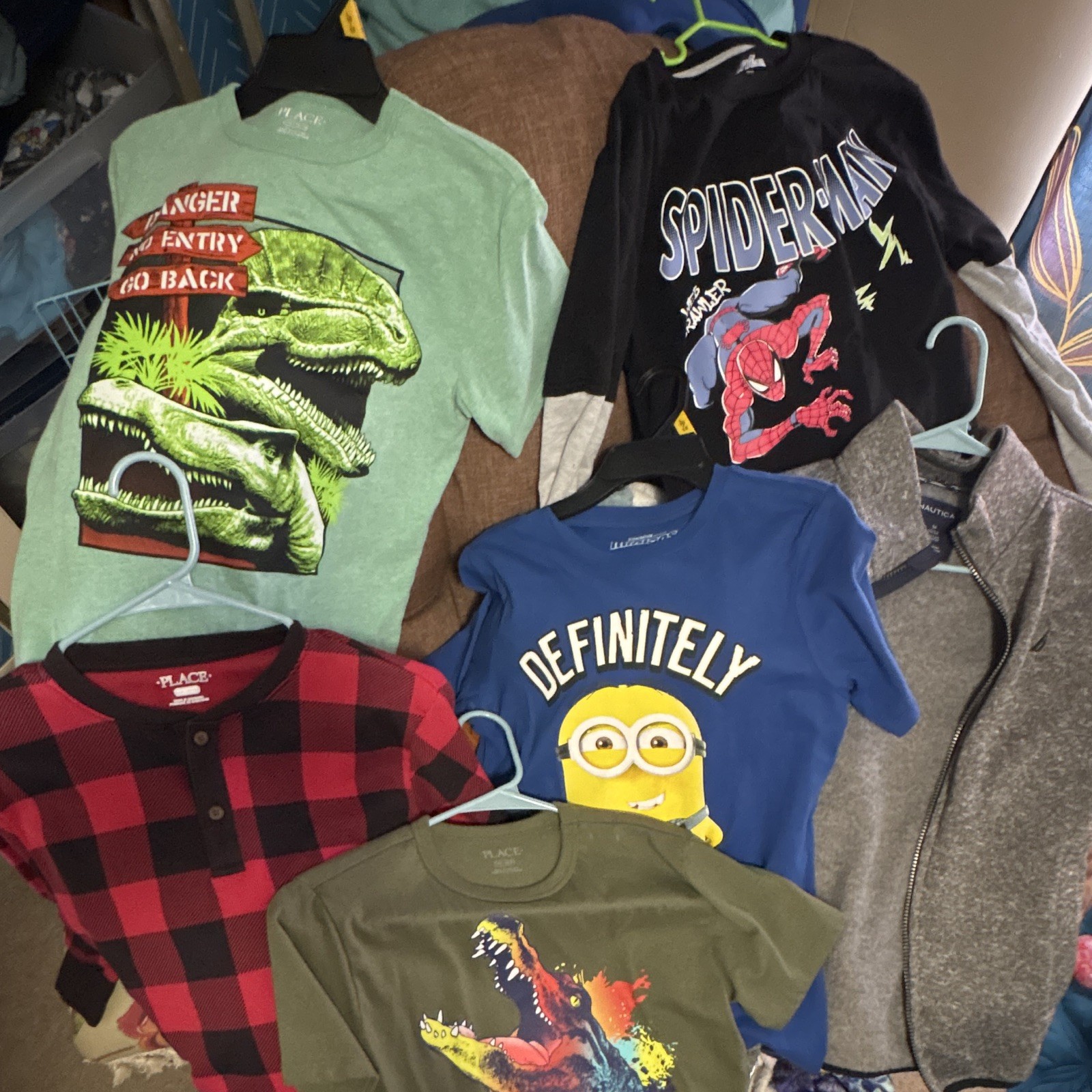 The Children&rsquo;s Place Nautica Marvel Minions Boys Clothing Lot L (10-12)