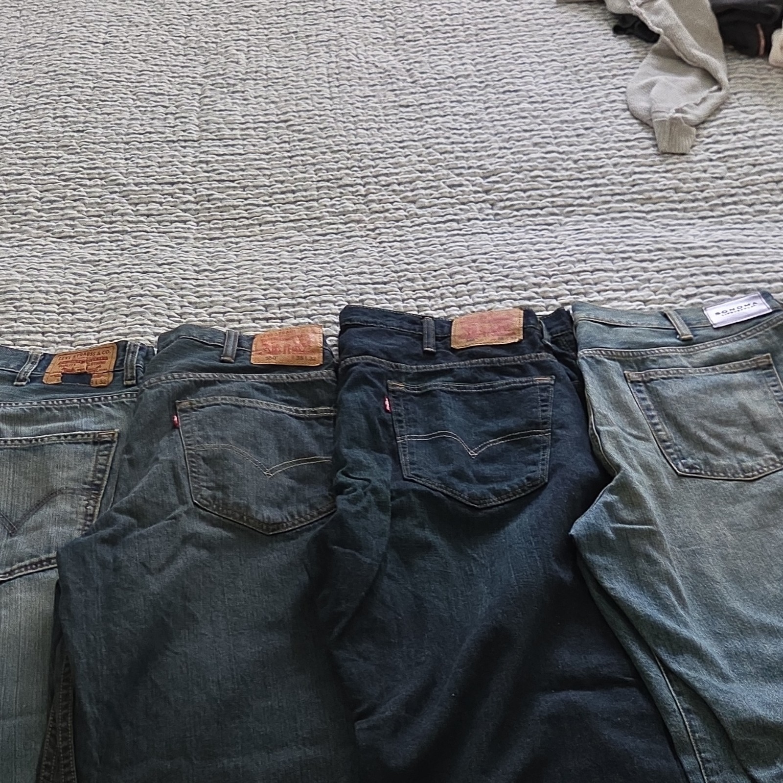 Levi&rsquo;s Lot of 3 Blue Denim Jeans 1 Sonoma New SIze 38/32 25 Dollars Each