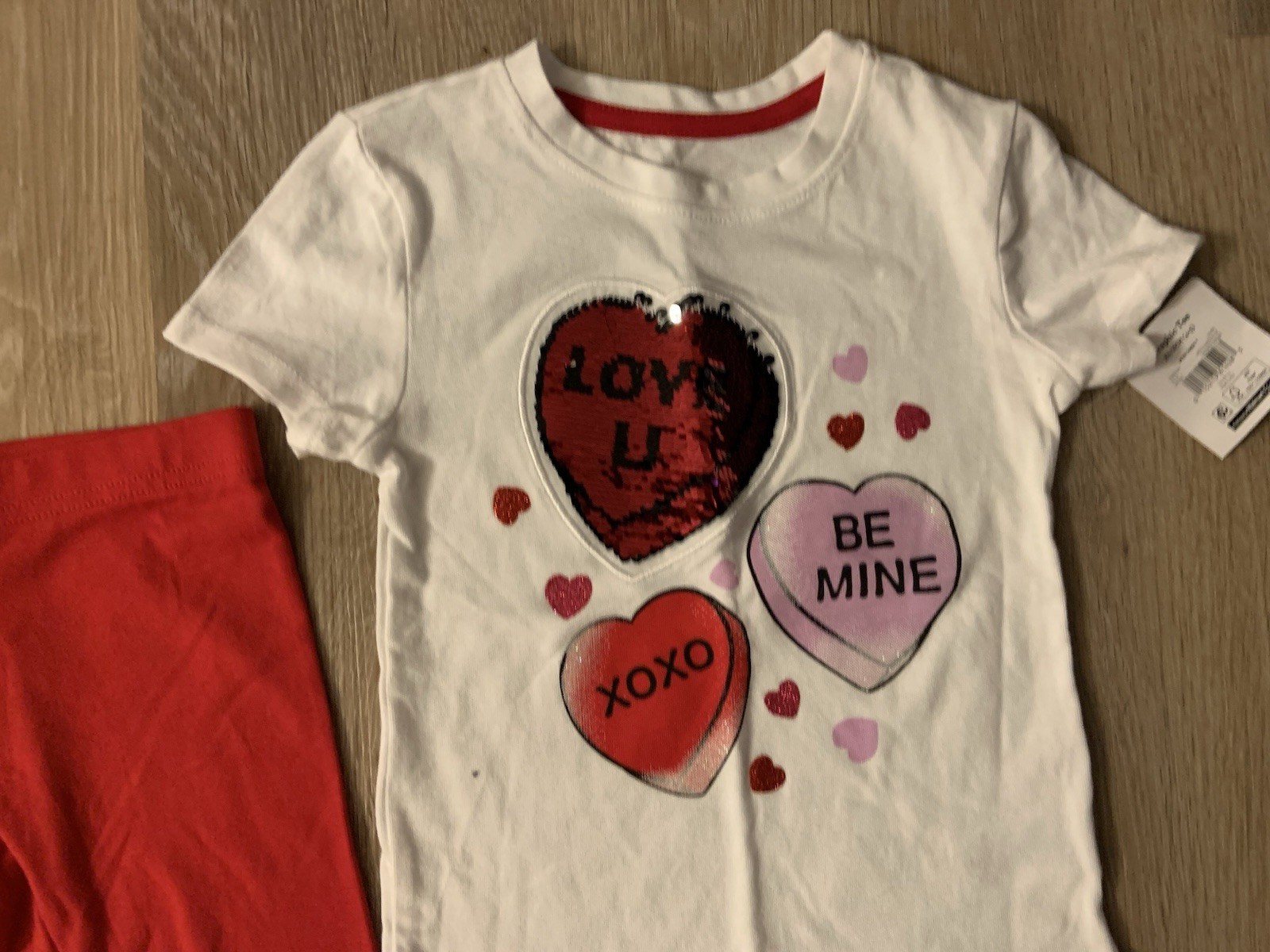 (NWT) Celebrate! Girl&rsquo;s Size 4-5 Small 3Pc Lot Of Valentine&rsquo;s Day Clothing