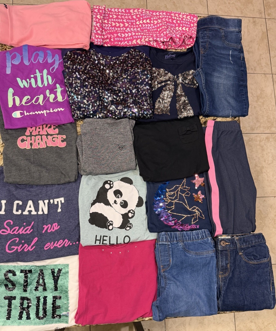 Girls Size 10 12 10/12 Casual Clothing 17 Cute Pcs To Mix & Match! Free Shipping