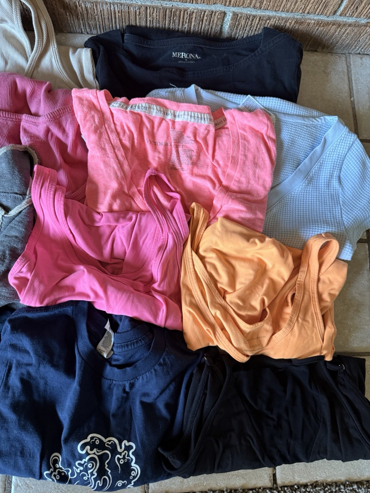 16 Piece Lot Women’s Shirts Size Small, BKE, Red, Victoria Secret Plus Bonus!