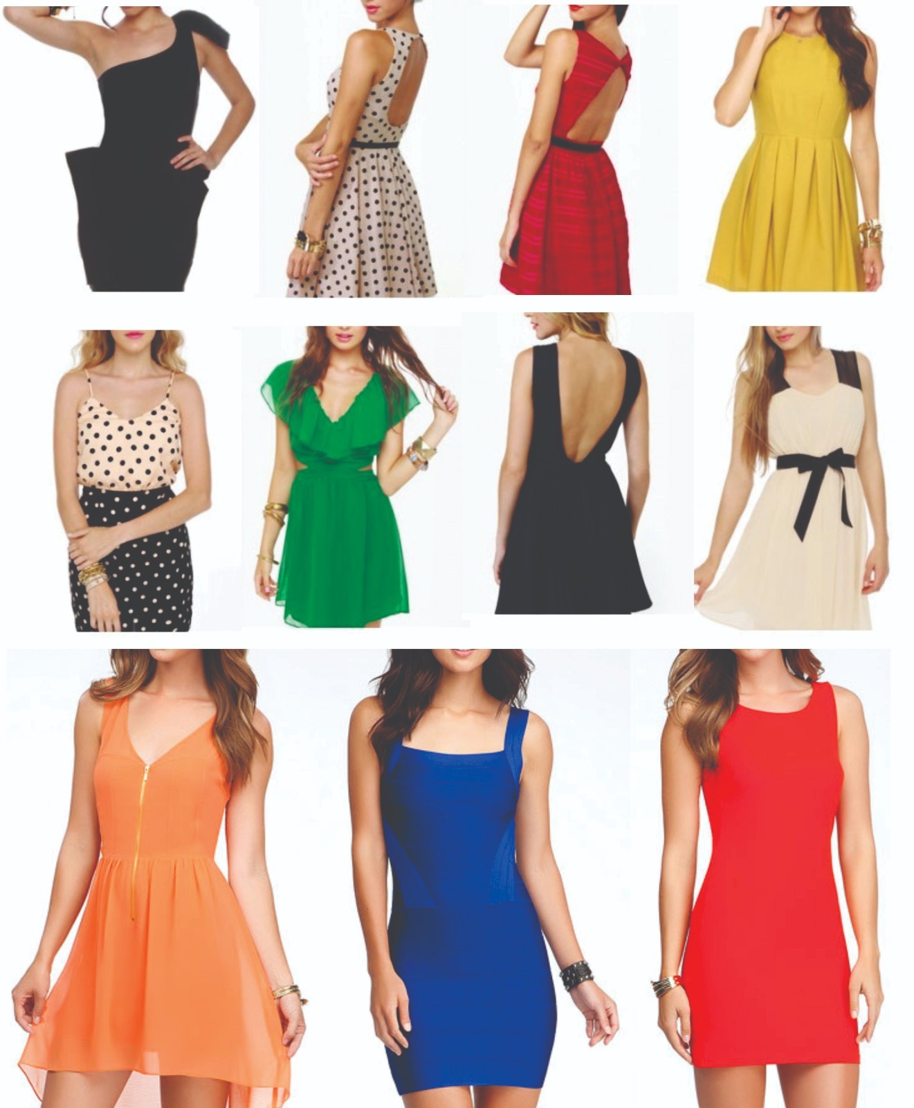 Lot 10 Pcs Wholesale Mixed Women Party Dresses Top Bottoms Formal Clothing L