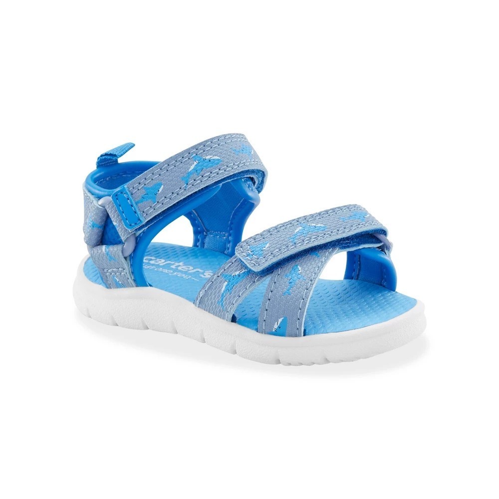 Carter&rsquo;s Just One You Toddler Boys Sharks Sandals Blue Size 4