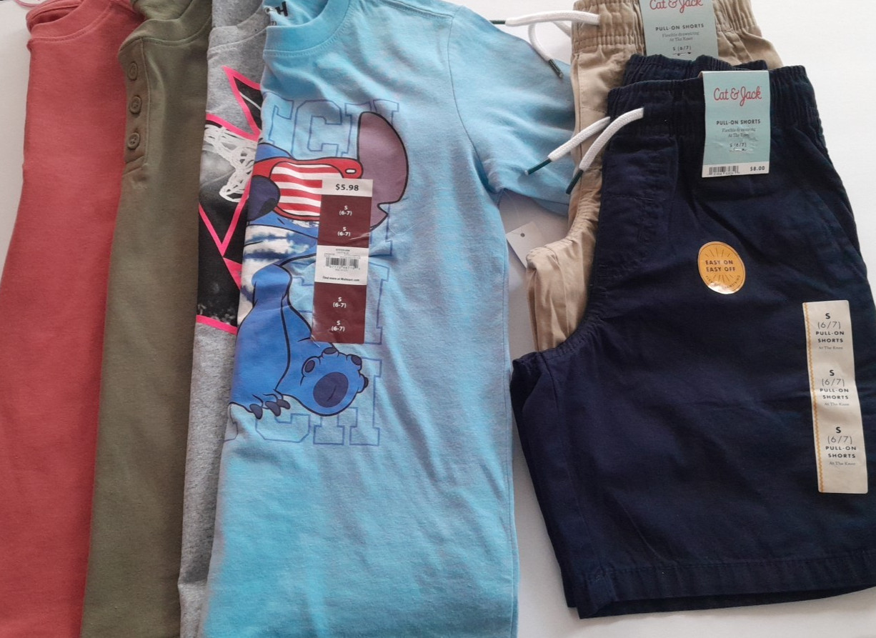 Cat & Jack Wonder Nation Athletic Works Boys 6/7 6pc Lot