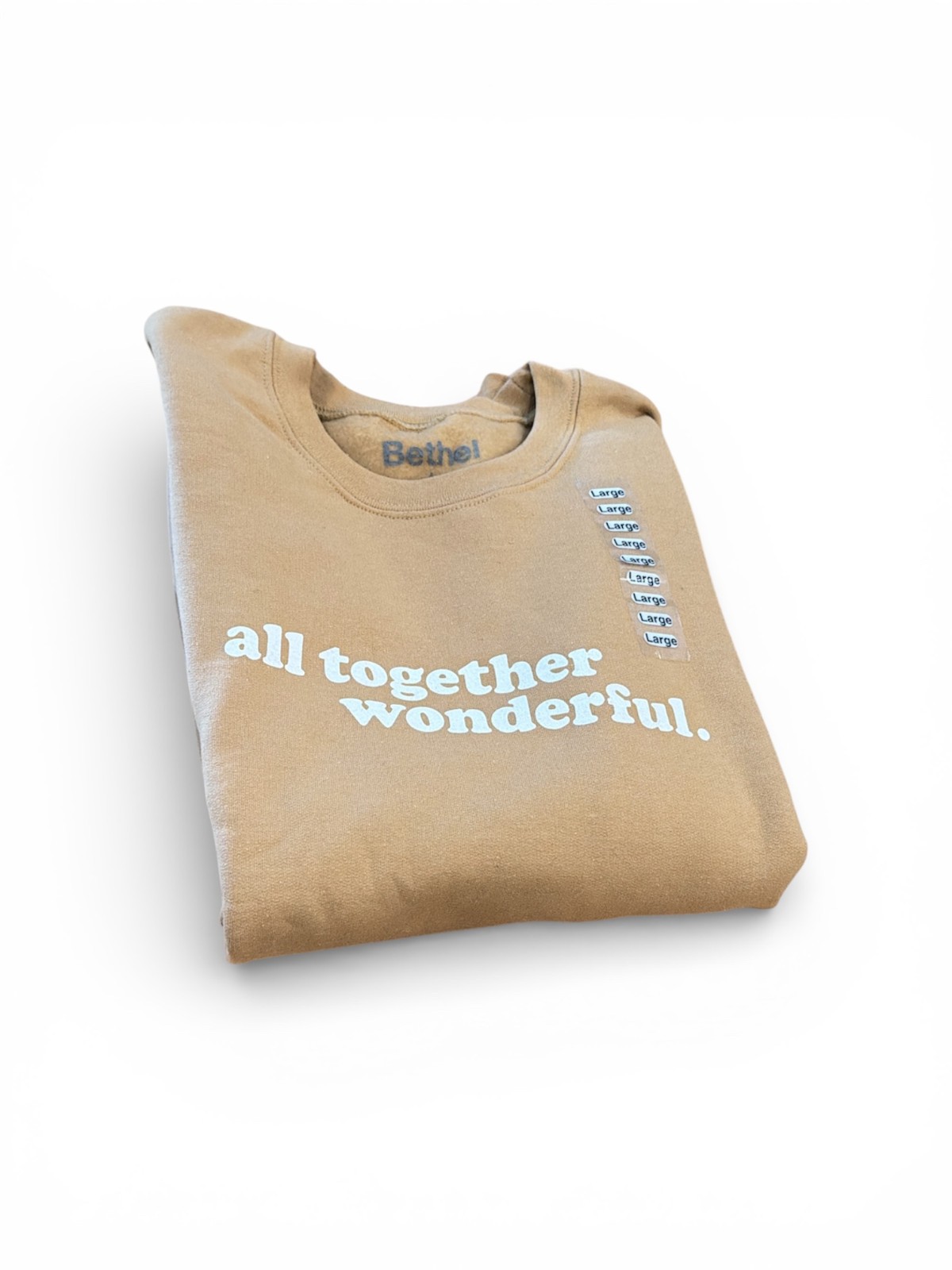 NEW Adult Unisex &lsquo;All Together Wonderful&rsquo; Sweatshirt sz L