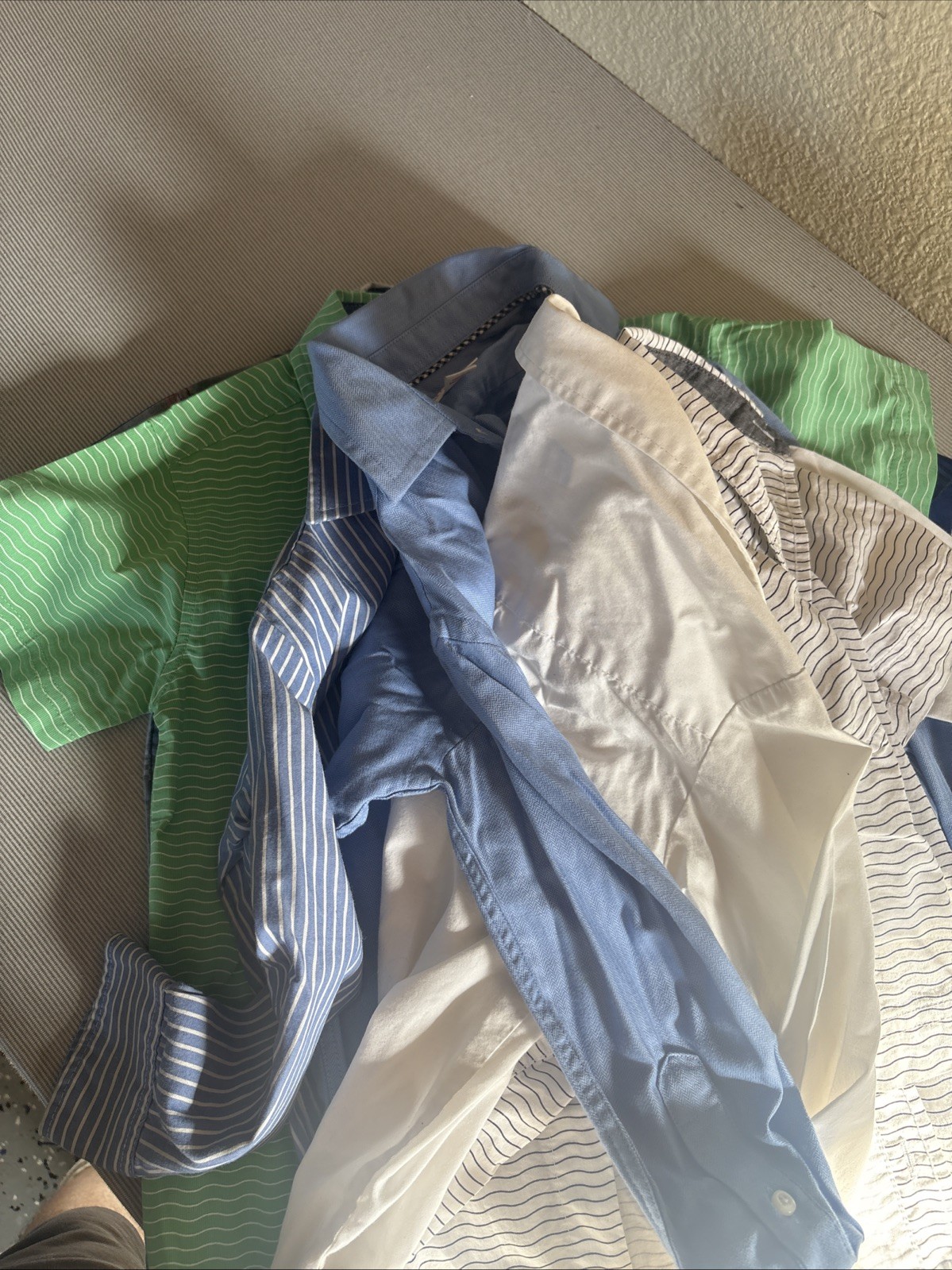Boys Dress Shirts Lot Size 4-5 Sm 6pc Button Down Formal School Outfit Bundle